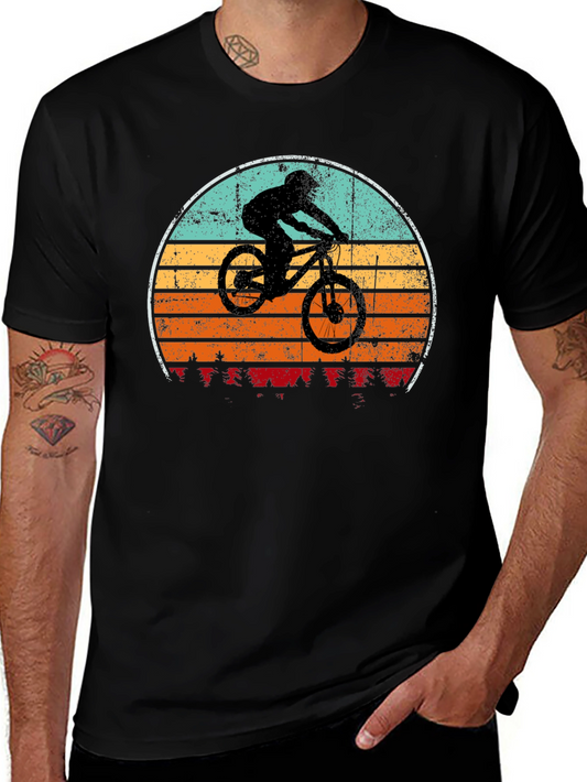 Mountain Biker Sunset T-Shirt
