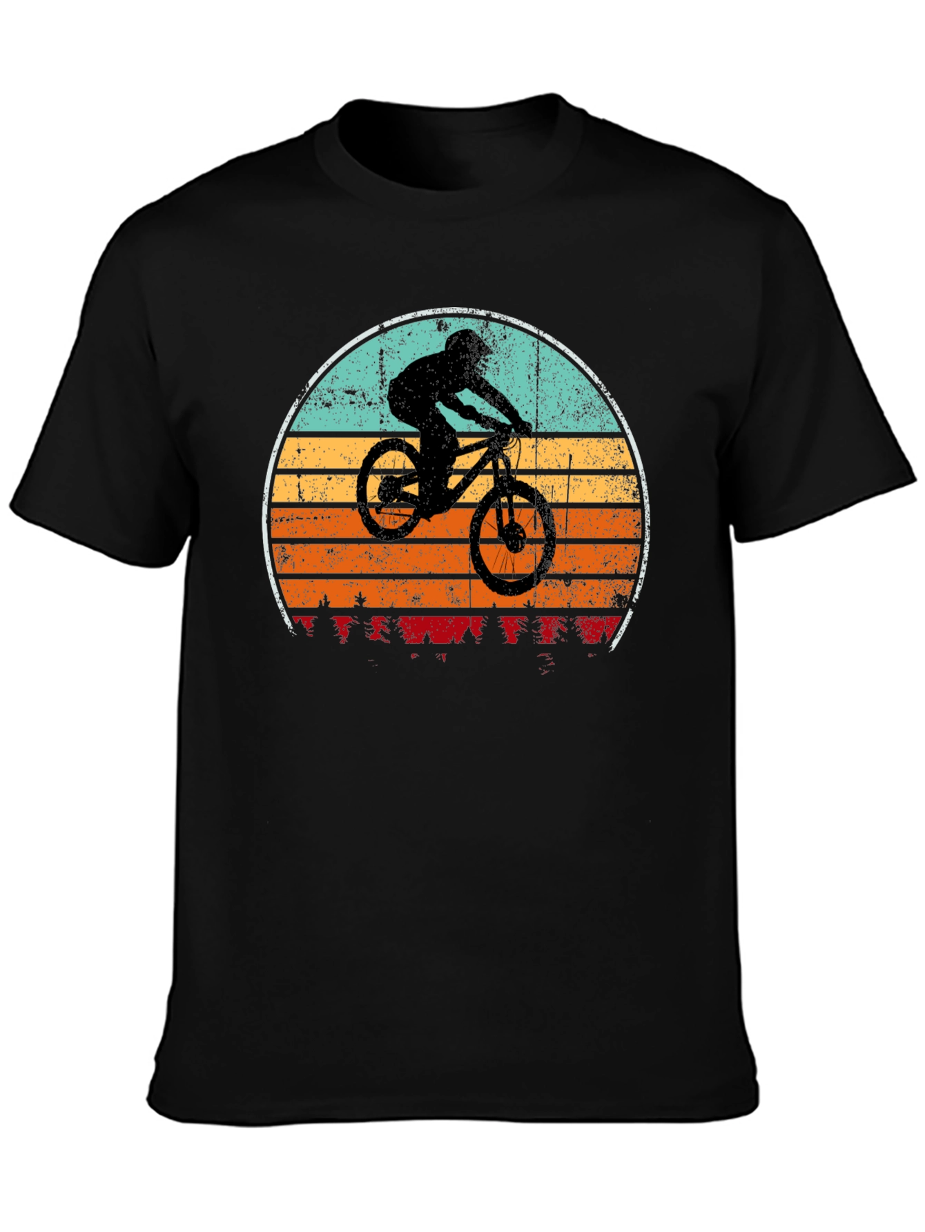 Mountain Biker Sunset T-Shirt