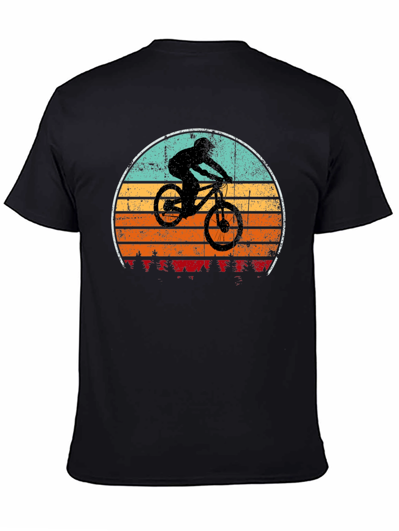 Mountain Biker Sunset T-Shirt