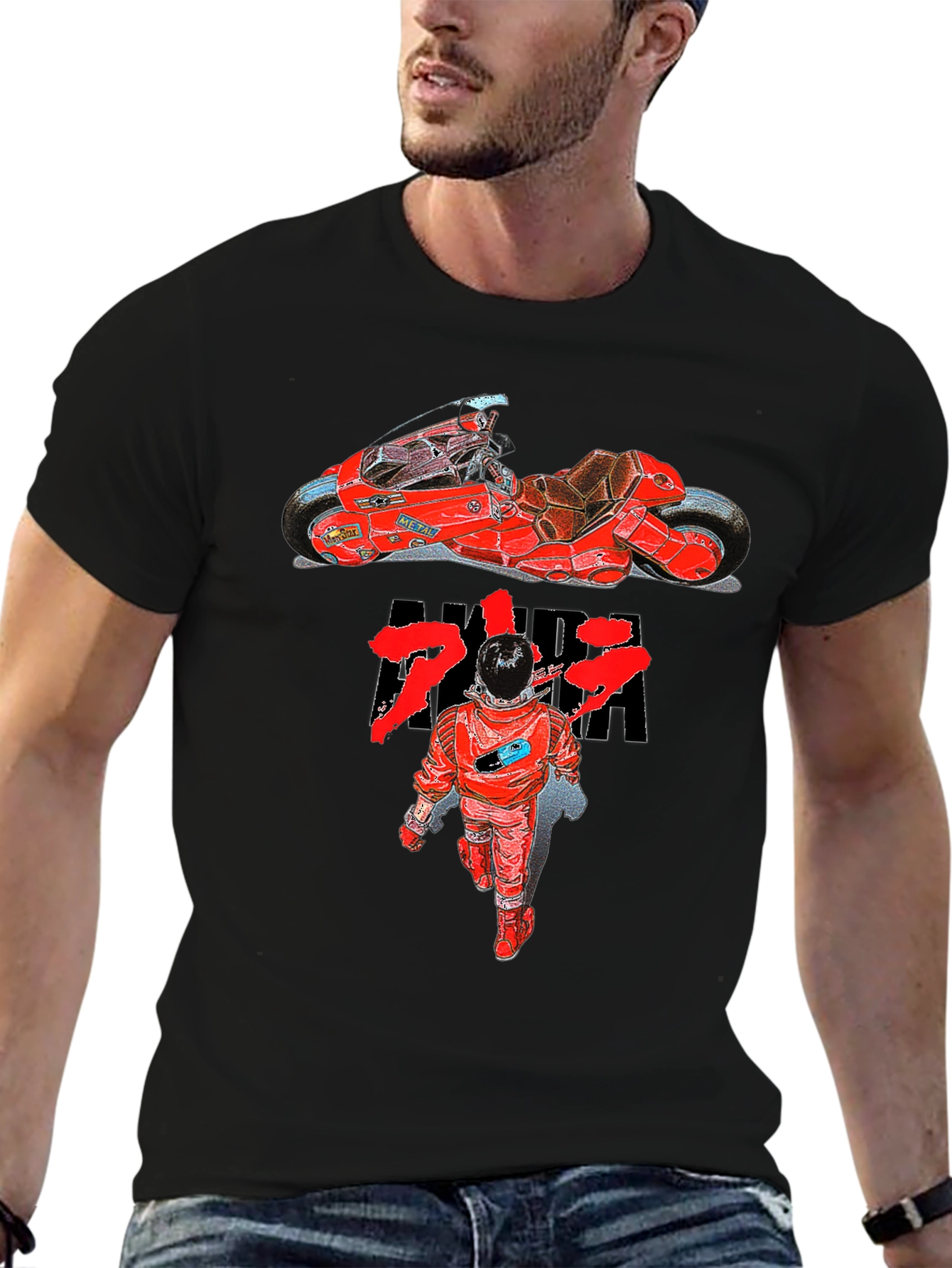 Akira Anime Motorcycle Graphic T-Shirt