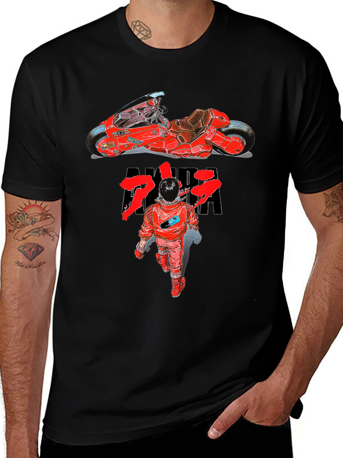 Akira Anime Motorcycle Graphic T-Shirt