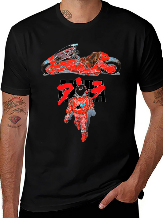 Akira Anime Motorcycle Graphic T-Shirt