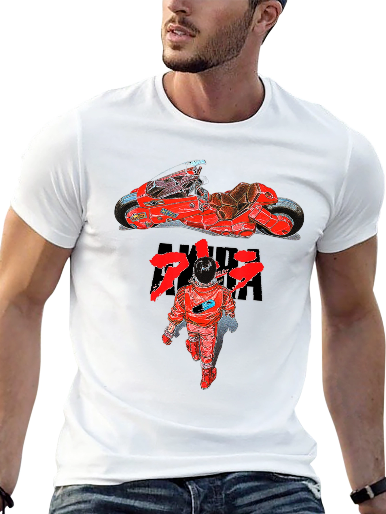 Akira Anime Motorcycle Graphic T-Shirt