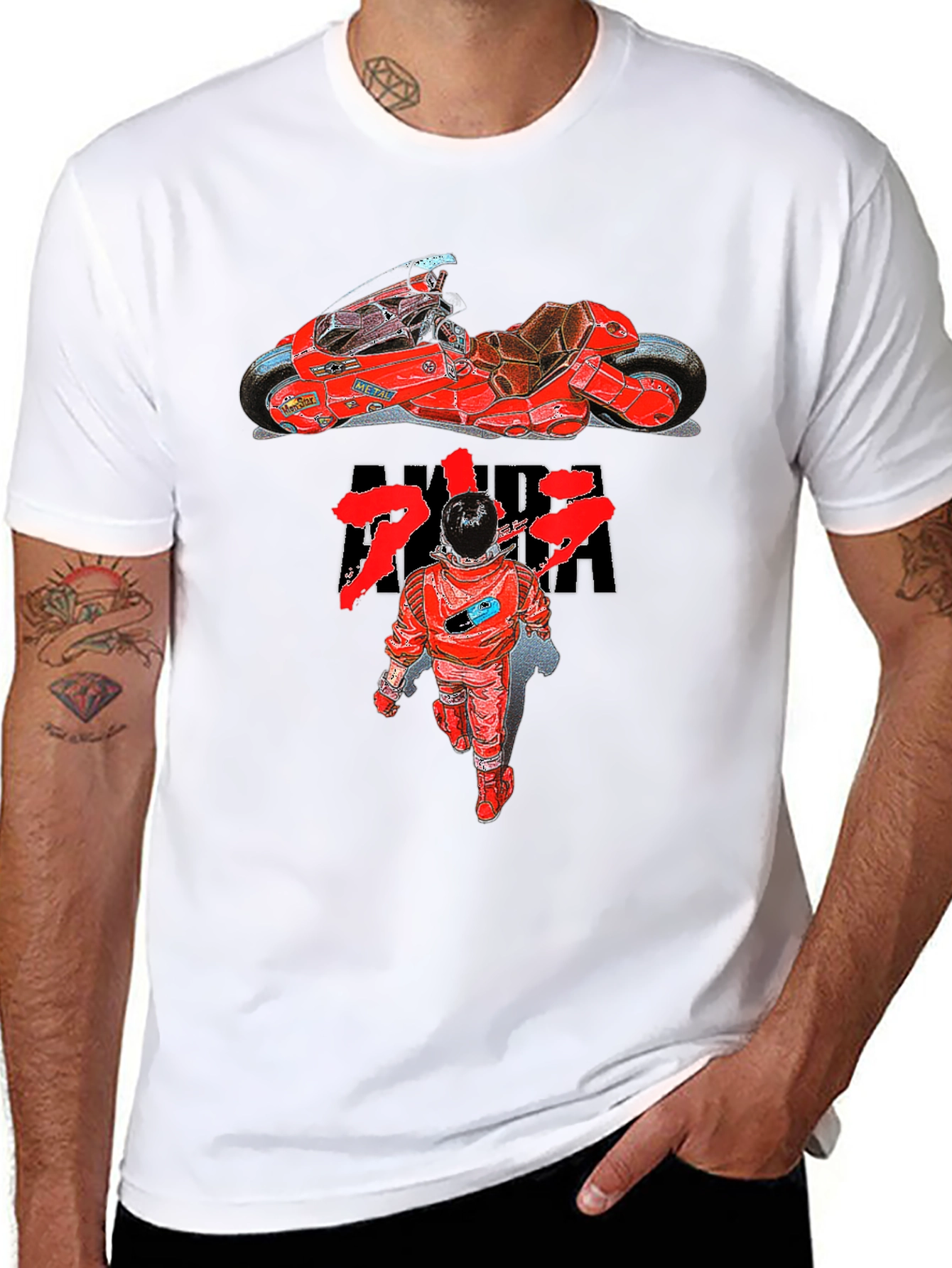 Akira Anime Motorcycle Graphic T-Shirt