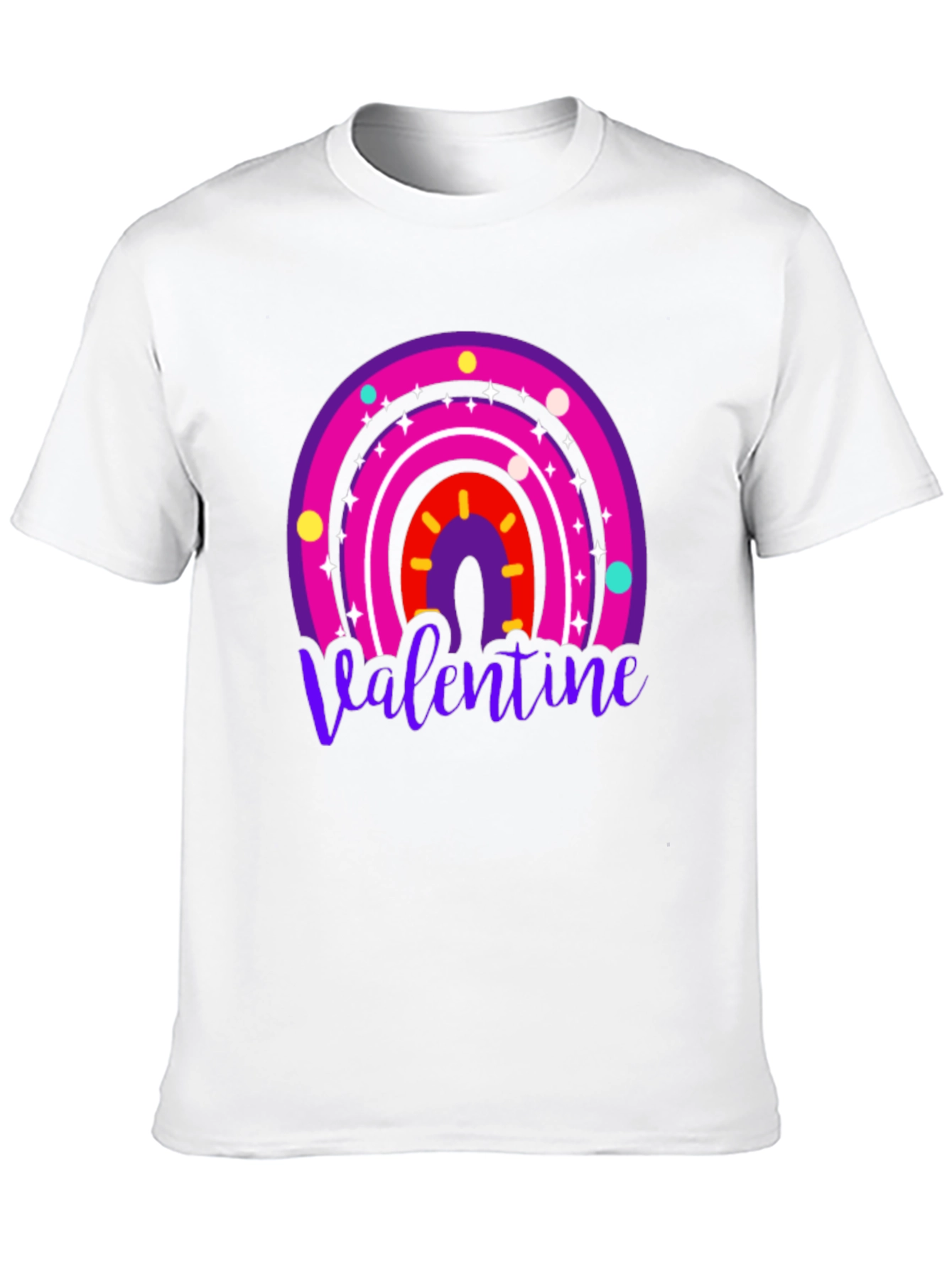 Valentine Rainbow Graphic Tee