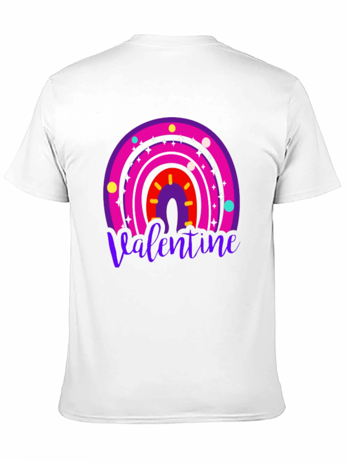 Valentine Rainbow Graphic Tee