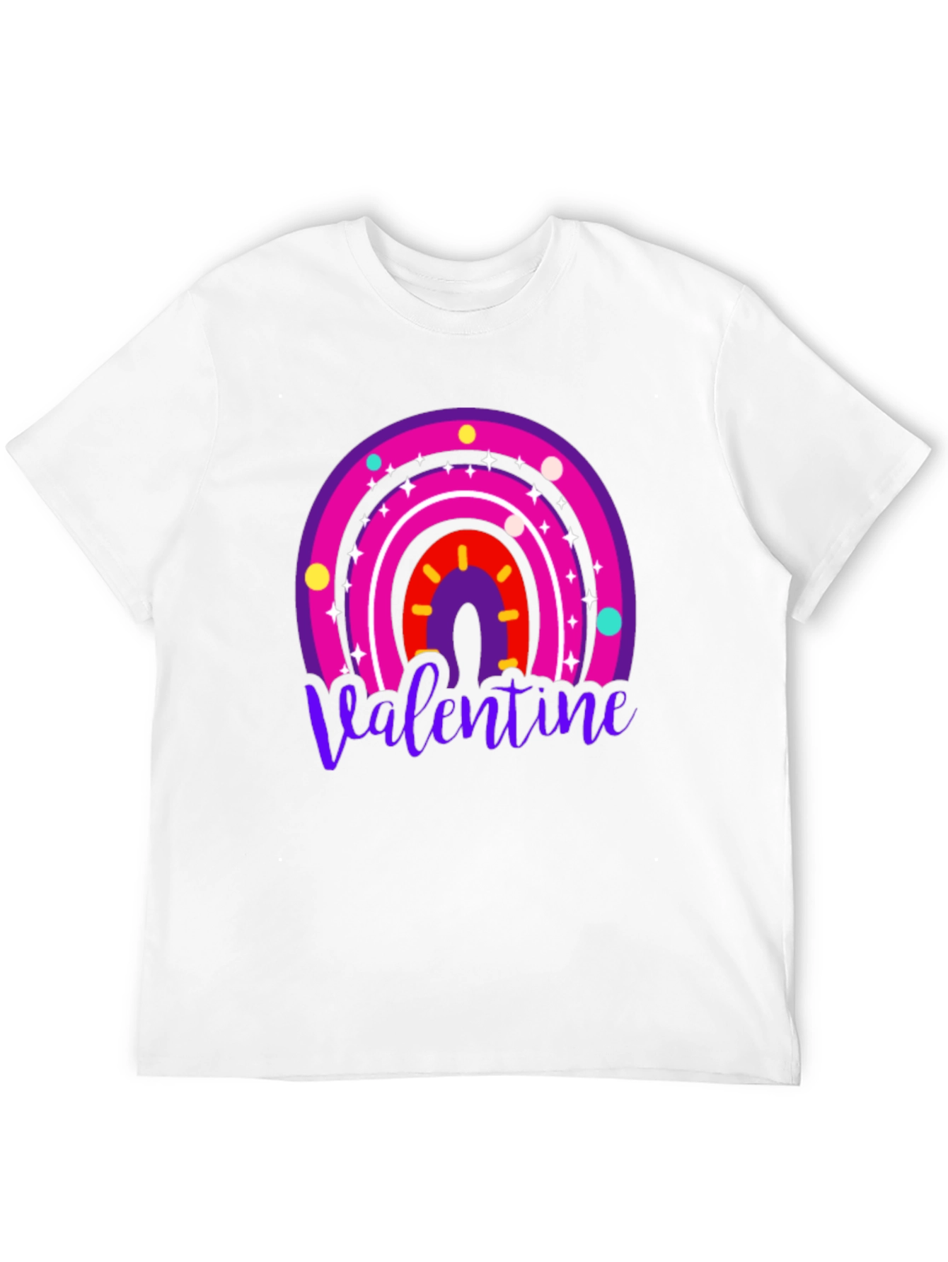 Valentine Rainbow Graphic Tee