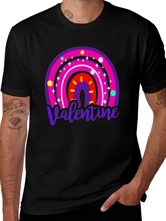Valentine Rainbow Graphic Tee