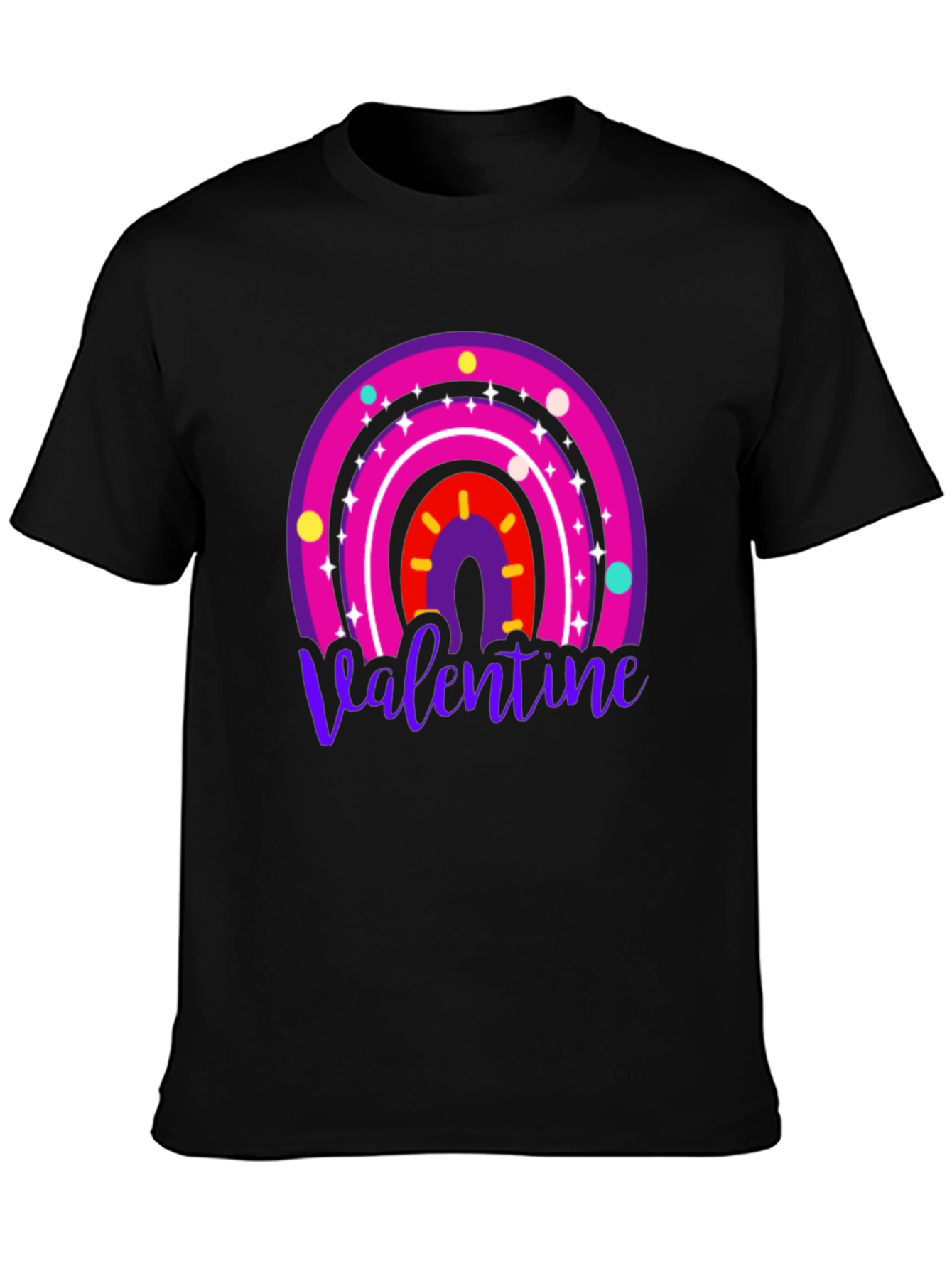 Valentine Rainbow Graphic Tee