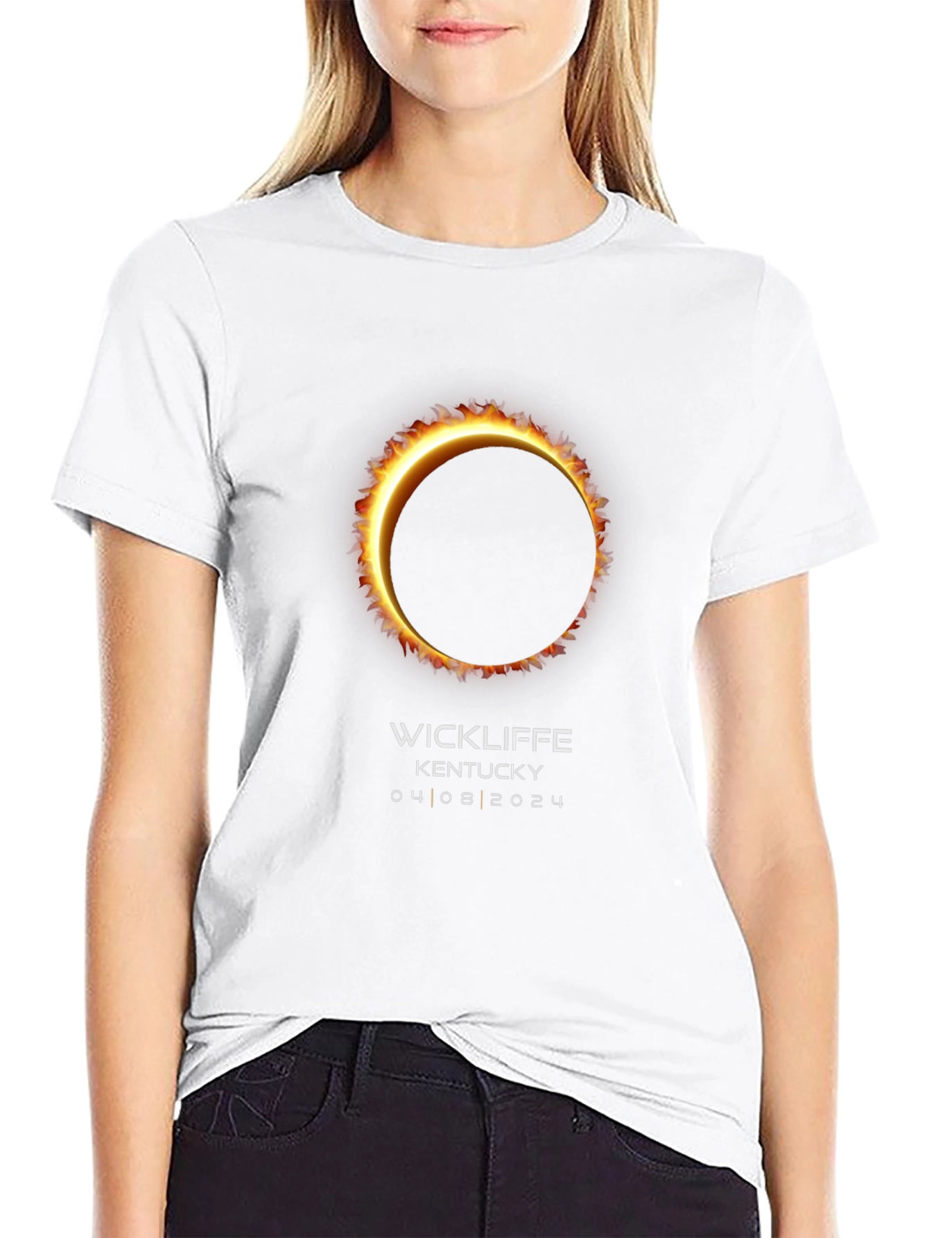 Total Solar Eclipse T-Shirt - Wickliffe Kentucky 04/08/2024