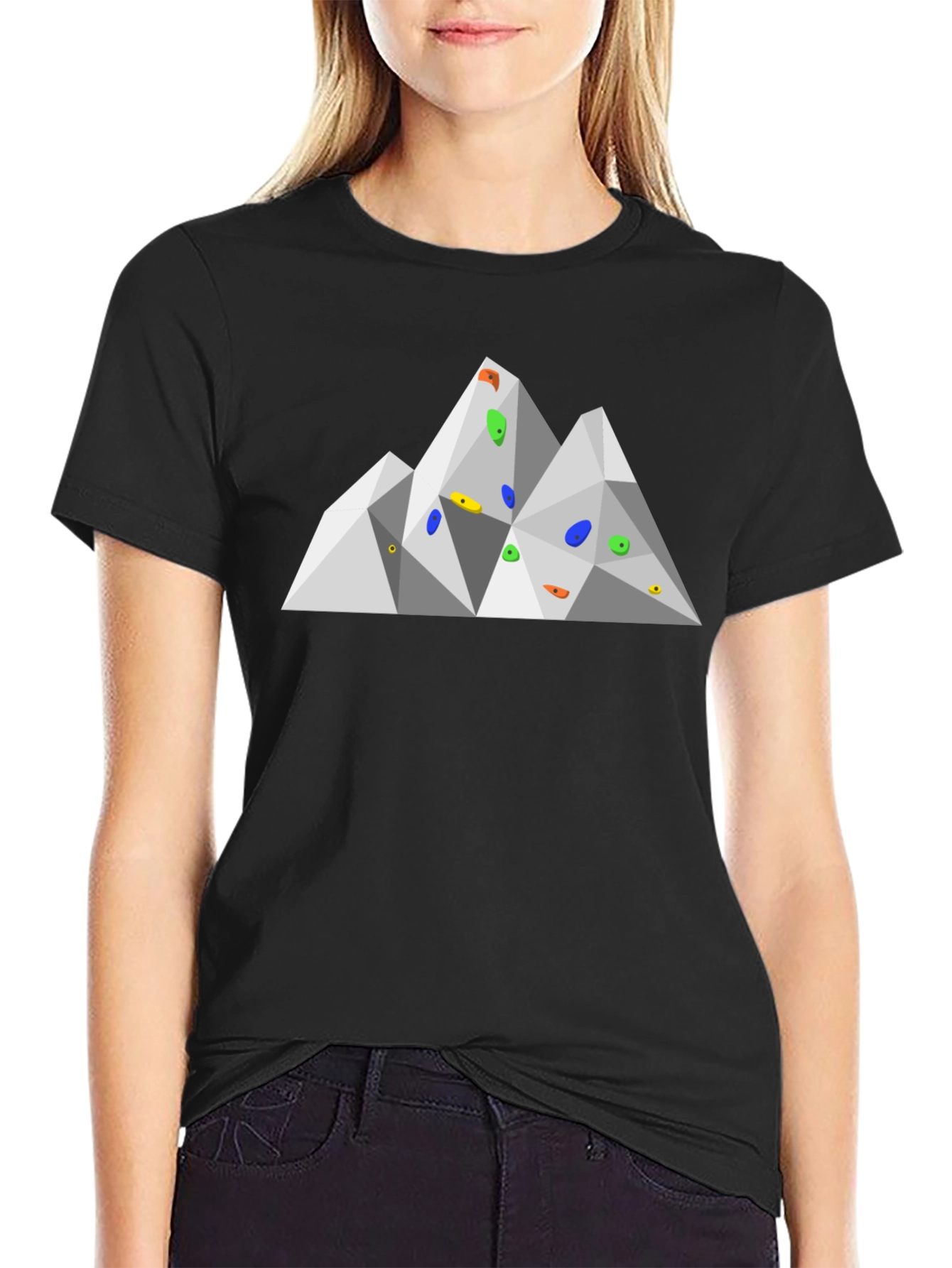 Geometric Mountain Climbing T-Shirt