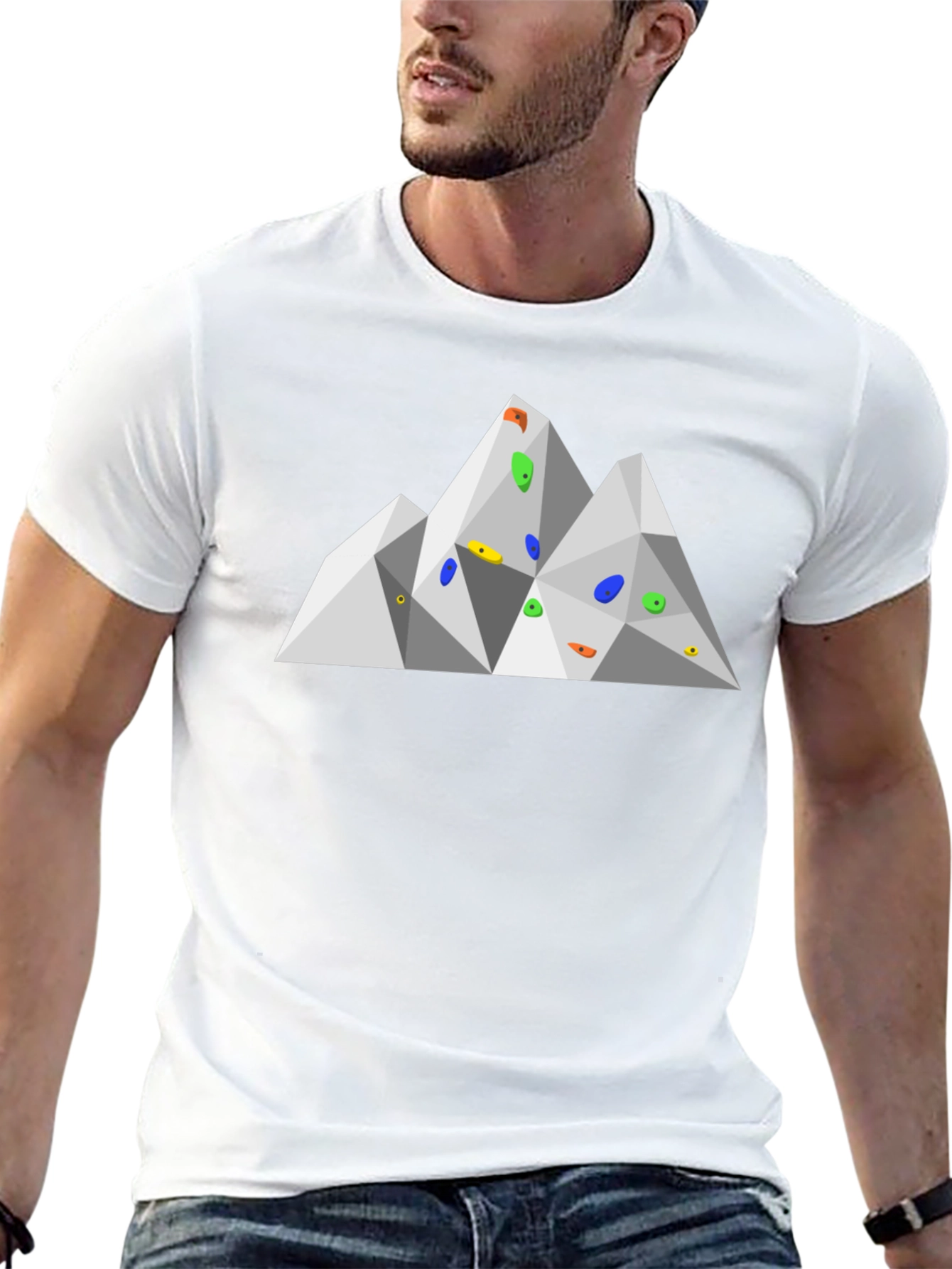 Geometric Mountain Climbing T-Shirt