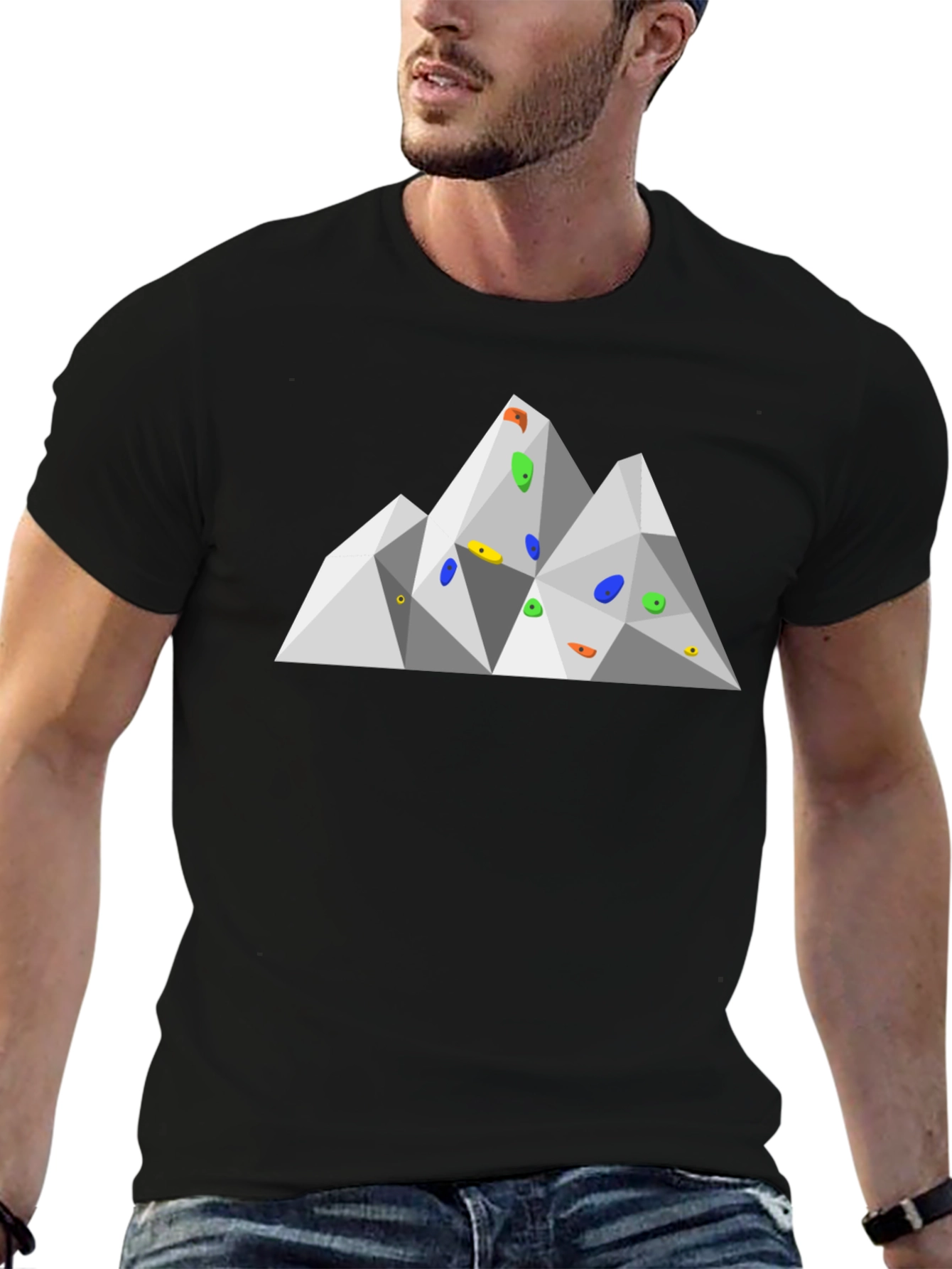 Geometric Mountain Climbing T-Shirt