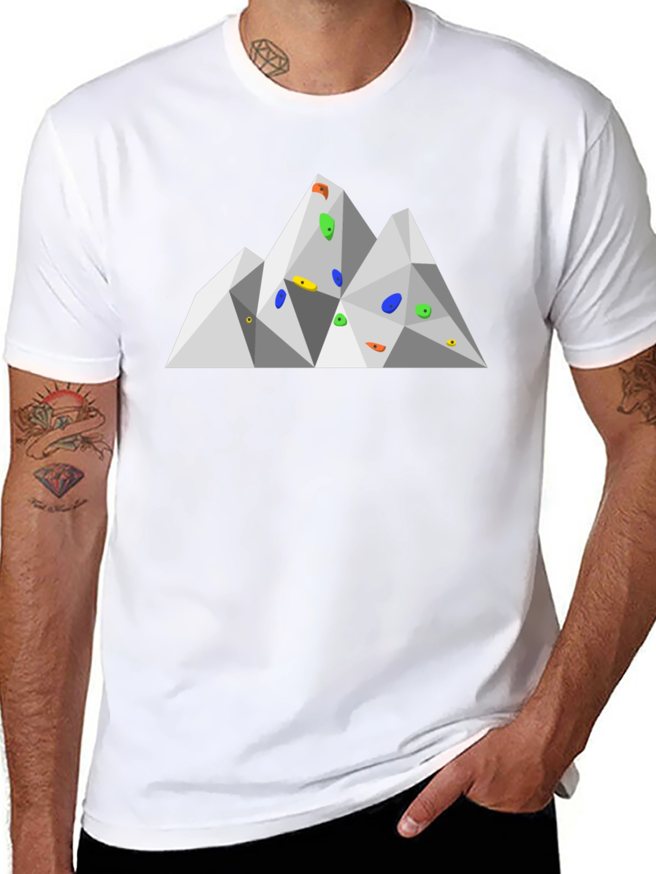 Geometric Mountain Climbing T-Shirt
