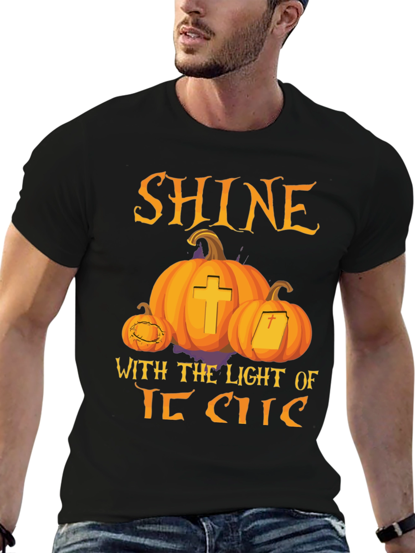 Shine With The Light of Jesus Halloween T-Shirt