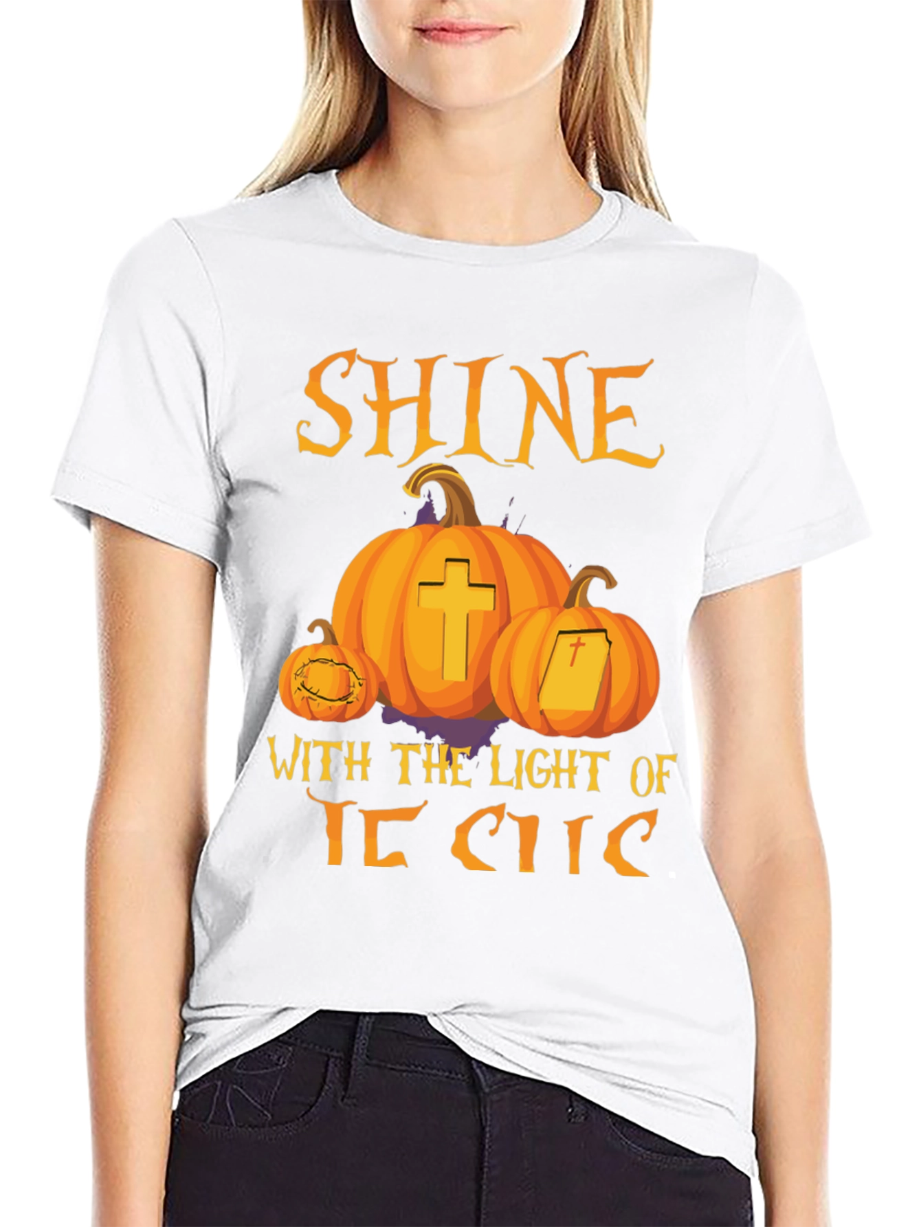 Shine With The Light of Jesus Halloween T-Shirt