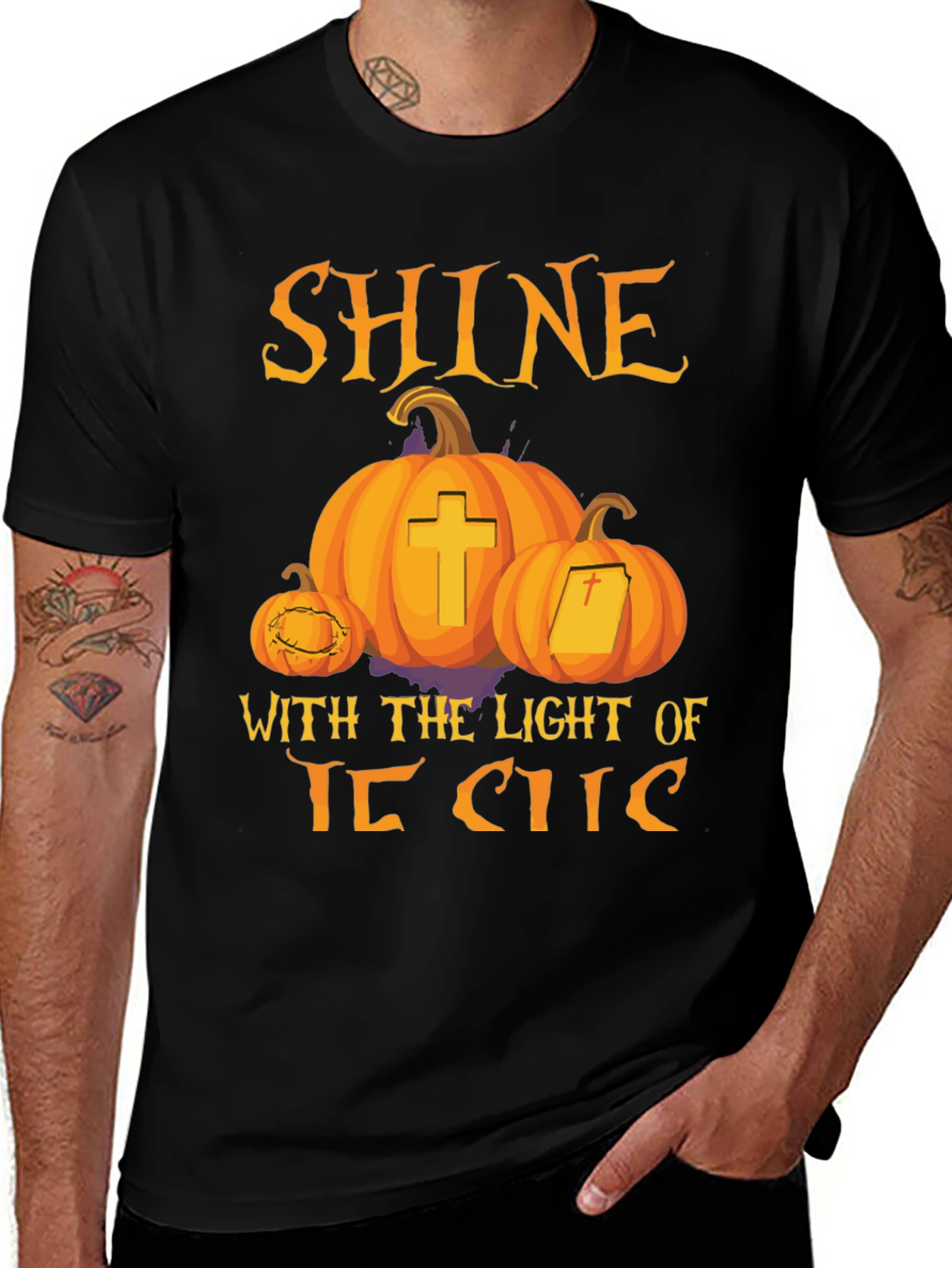 Shine With The Light of Jesus Halloween T-Shirt