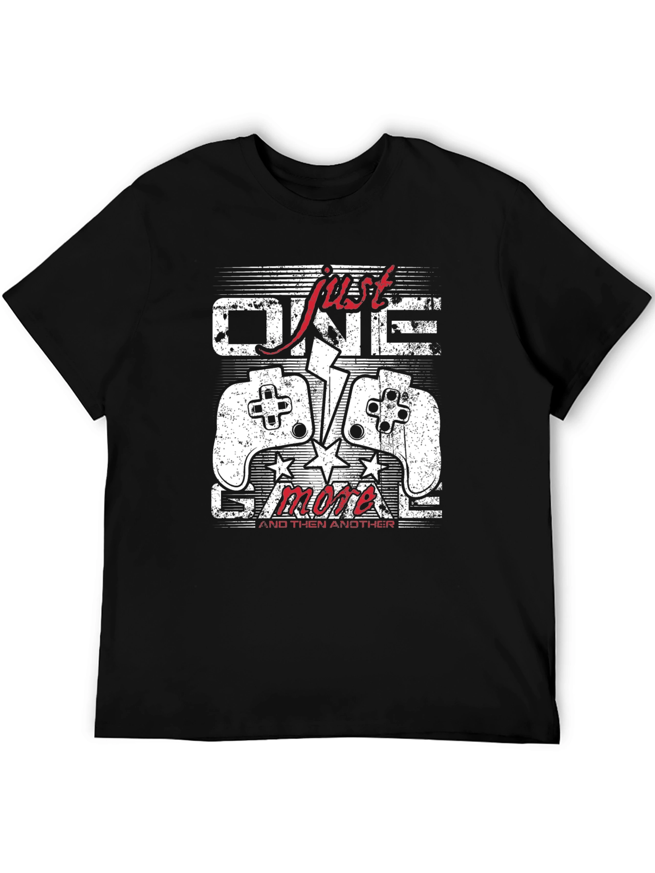Just One More Game Black Graphic Tee