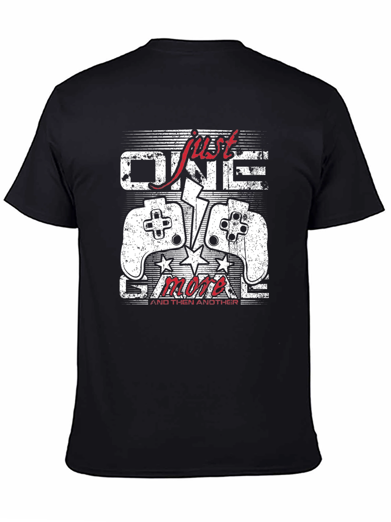 Just One More Game Black Graphic Tee