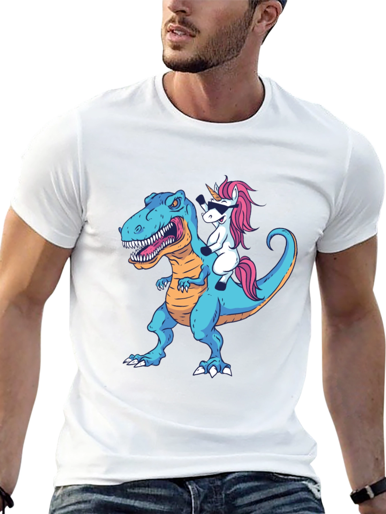 Dino Unicorn T-Shirt: Funny Graphic Tee