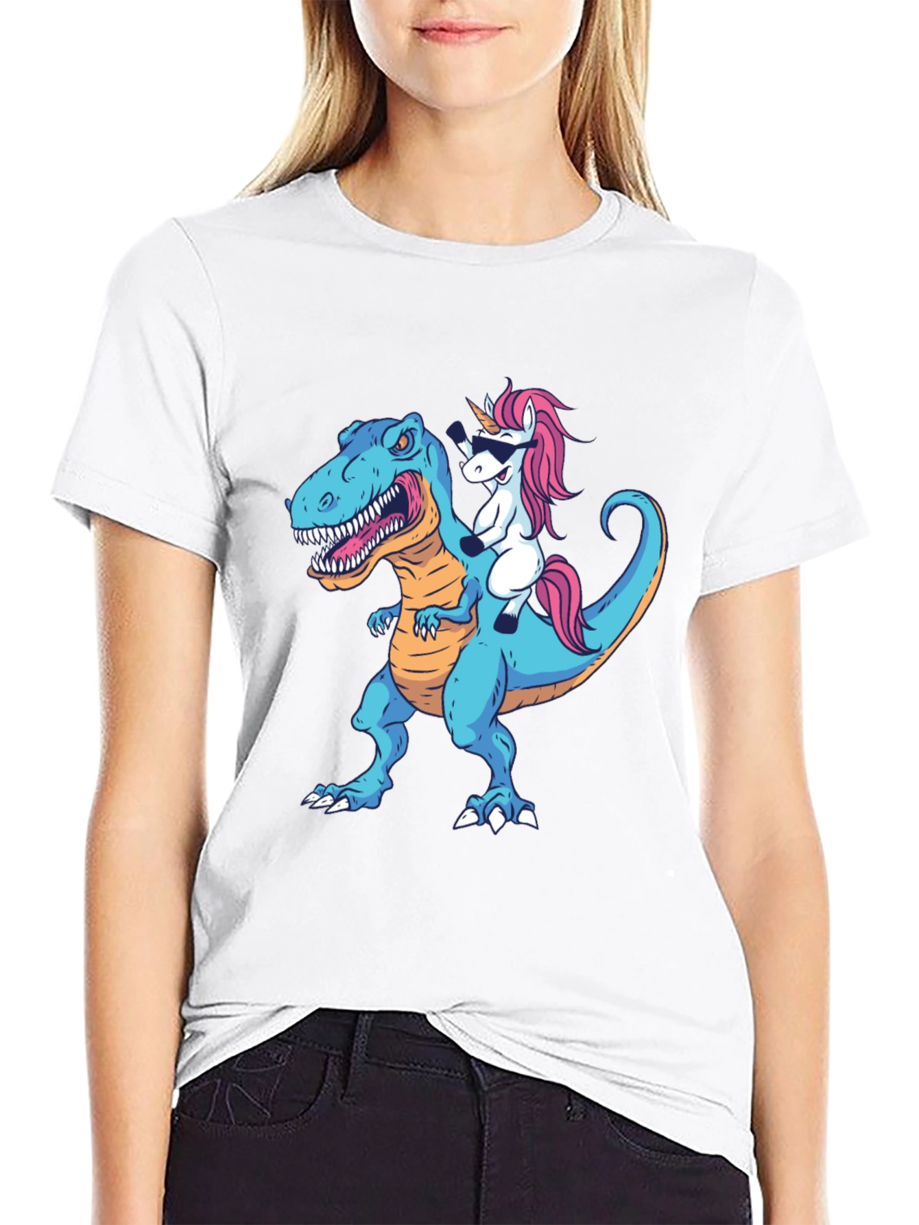 Dino Unicorn T-Shirt: Funny Graphic Tee