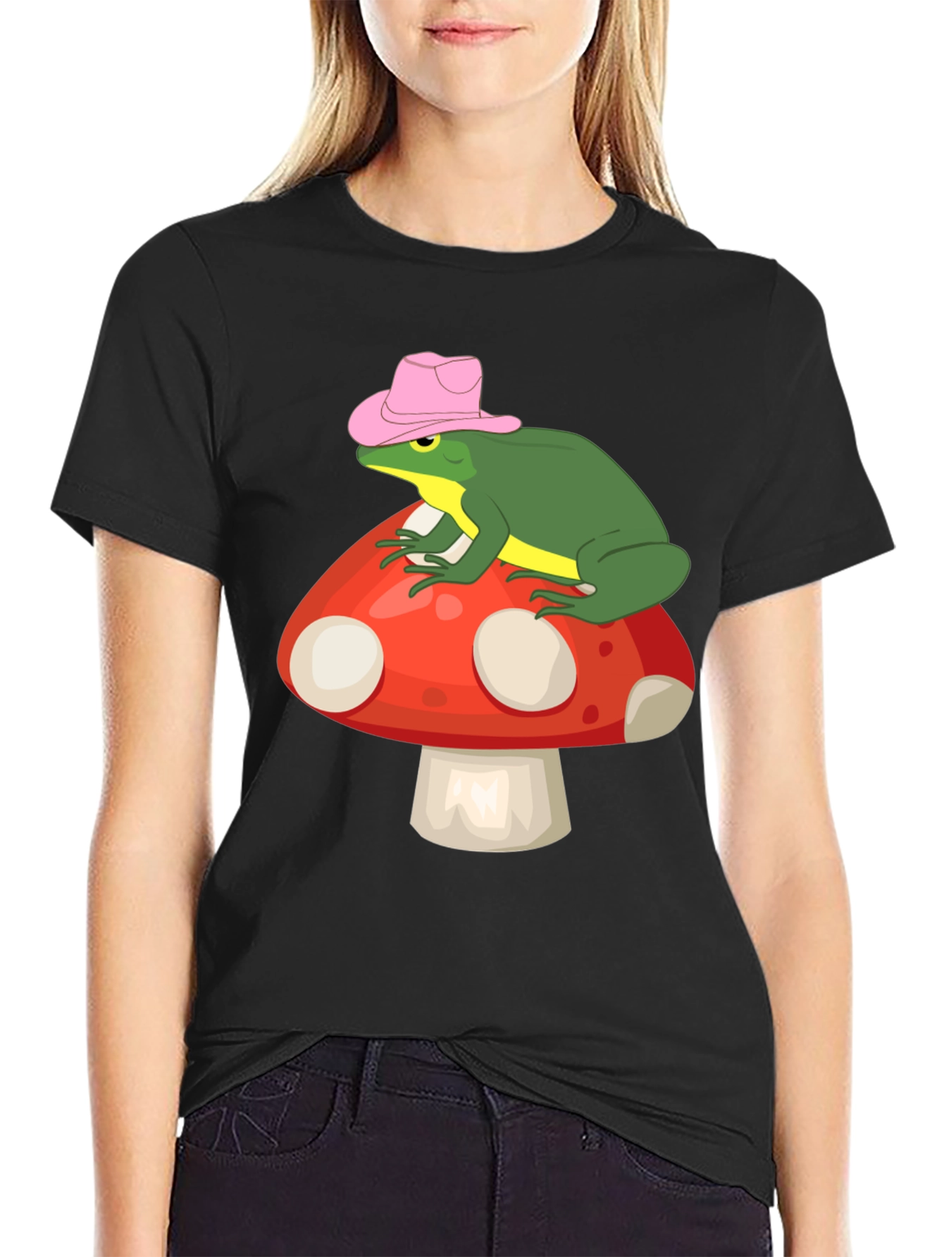 Frog on Mushroom T-Shirt