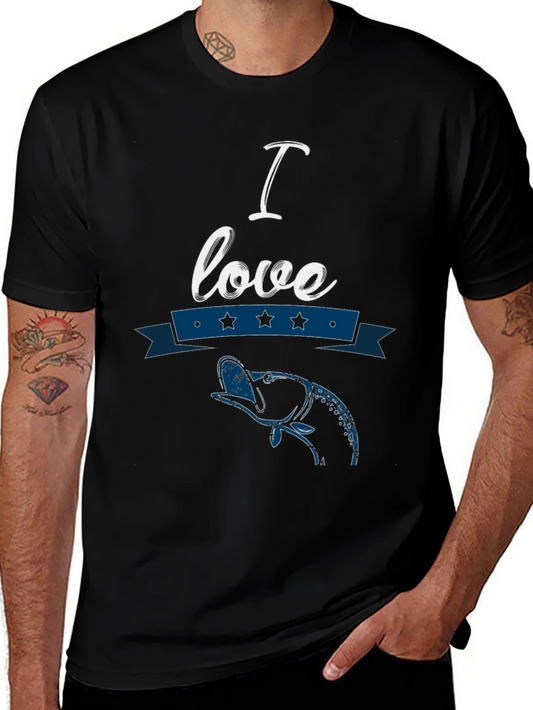 I Love Fishing T-Shirt - Fisherman Tee
