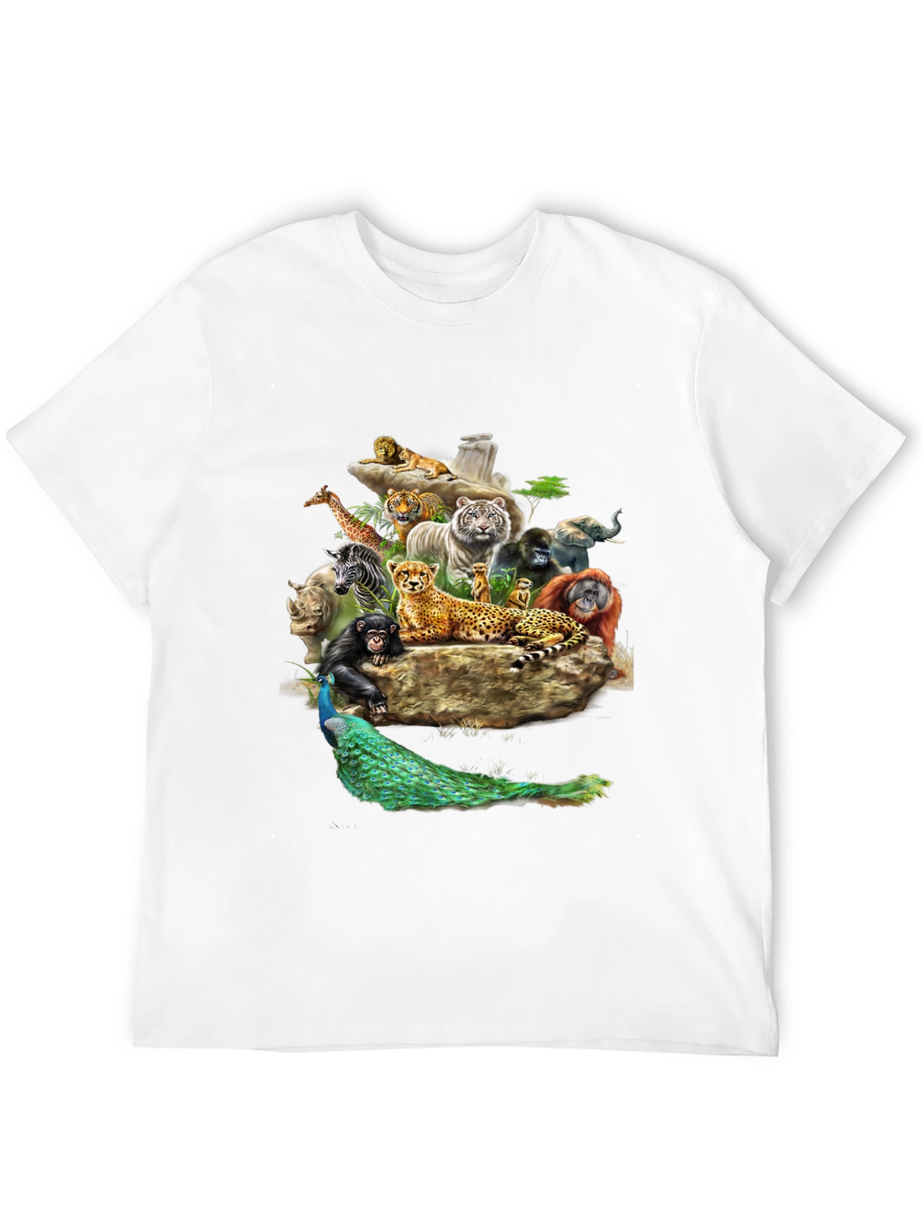 Wildlife Kingdom Graphic Tee - Black T-Shirt