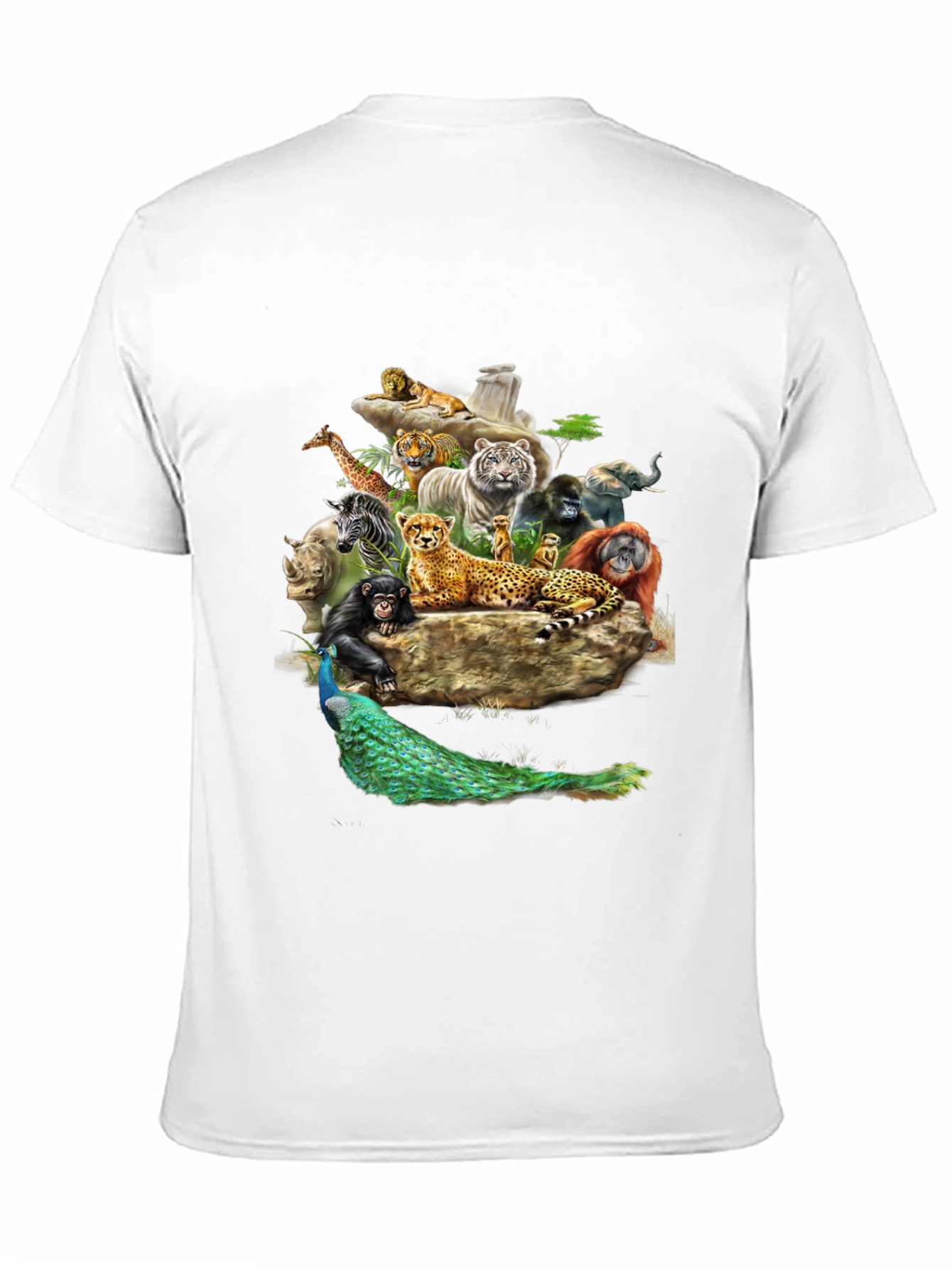 Wildlife Kingdom Graphic Tee - Black T-Shirt