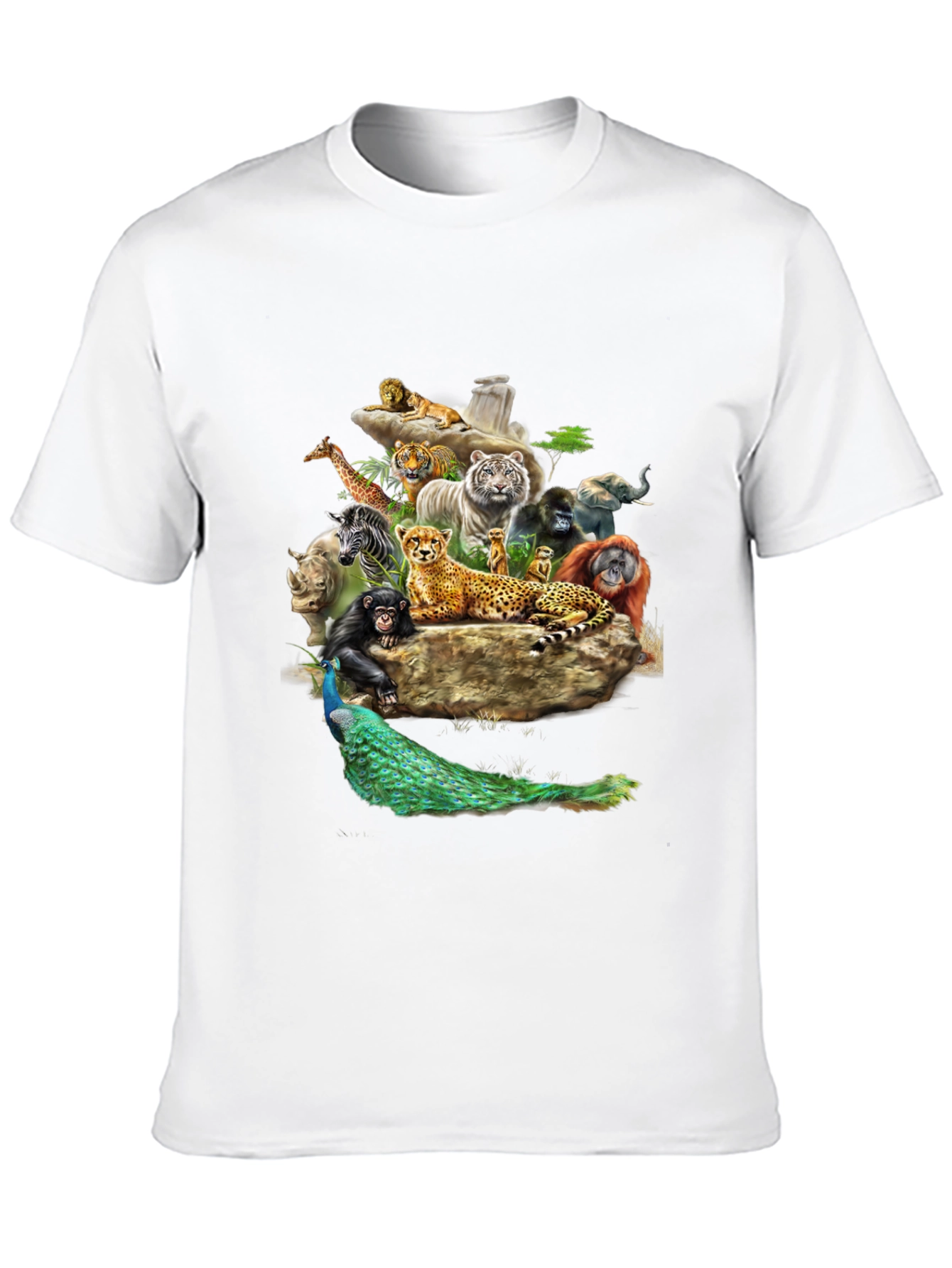 Wildlife Kingdom Graphic Tee - Black T-Shirt