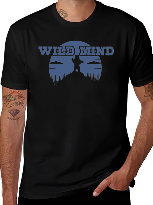 Wild Mind Bear Graphic Tee - Nature Inspired Apparel