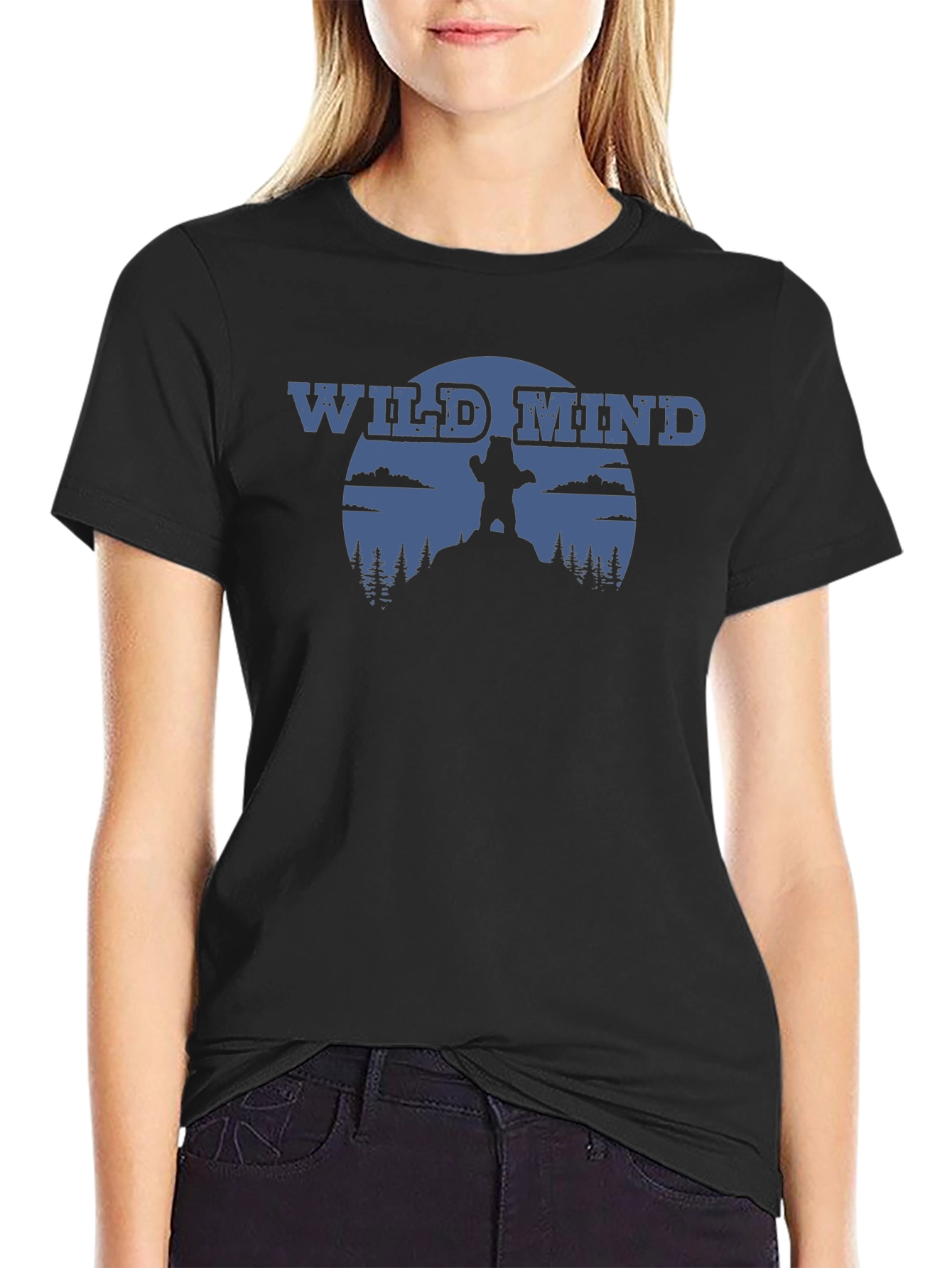 Wild Mind Bear Graphic Tee - Nature Inspired Apparel