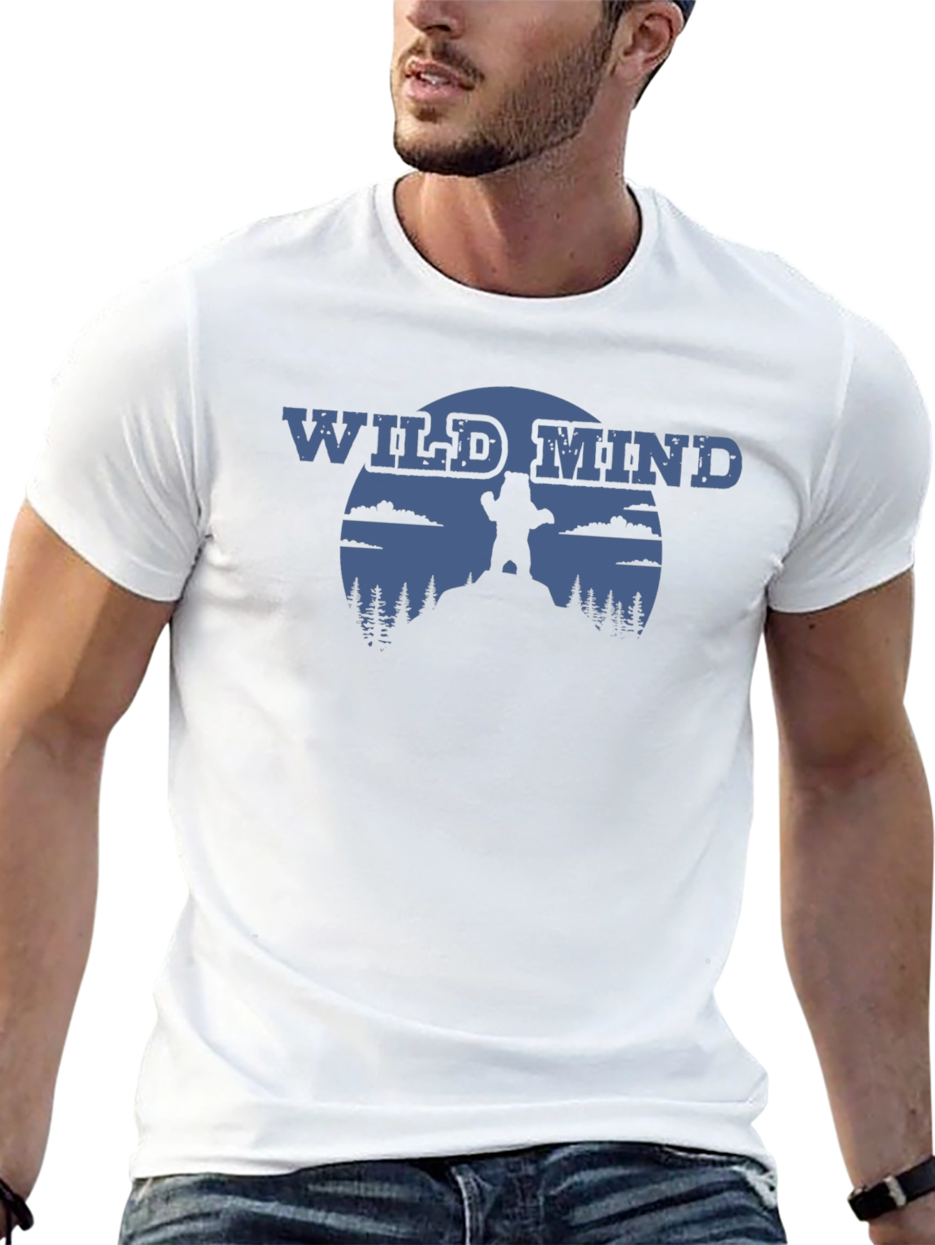 Wild Mind Bear Graphic Tee - Nature Inspired Apparel