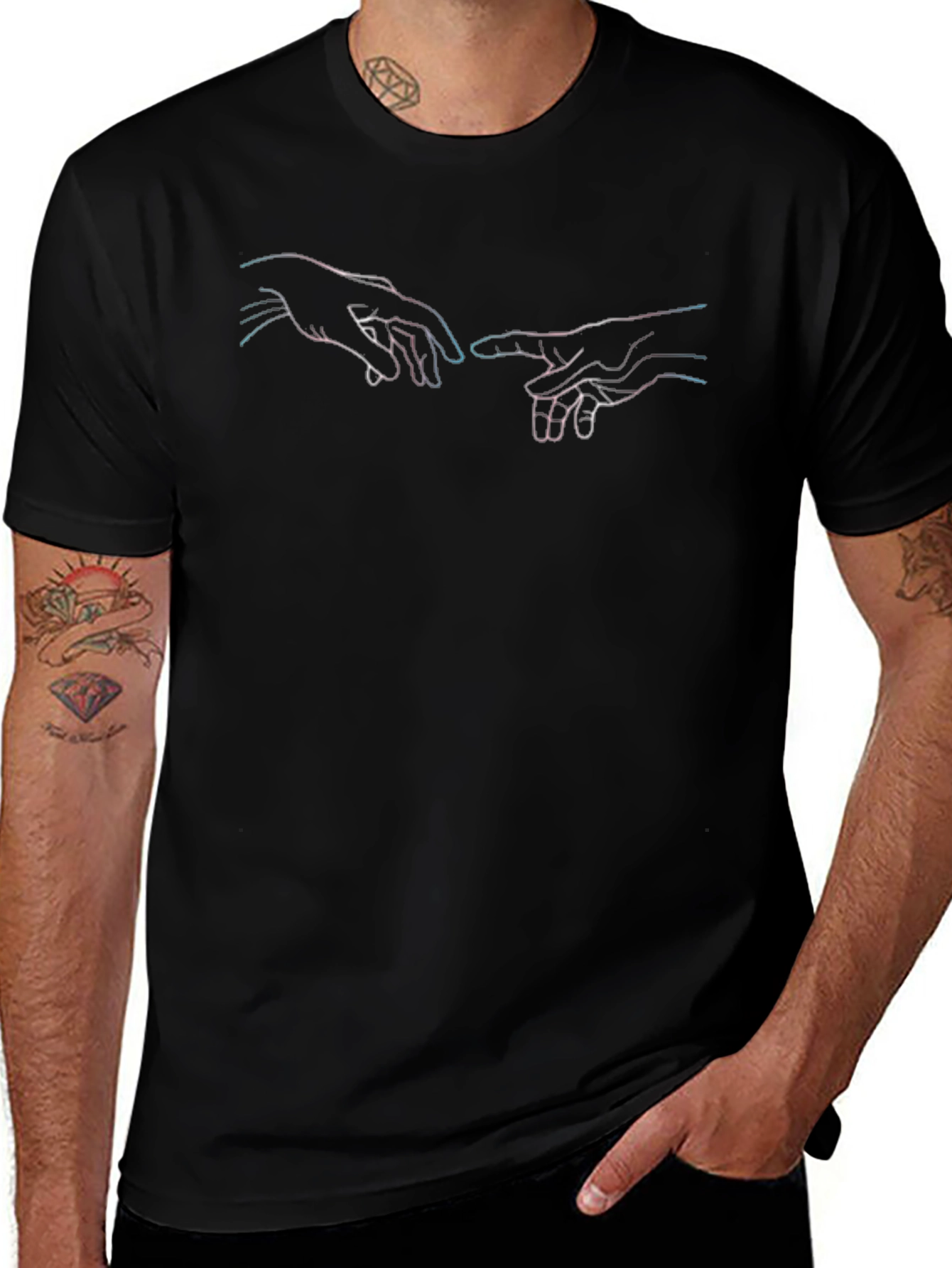Creation of Adam T-Shirt - Artistic Graphic Tee