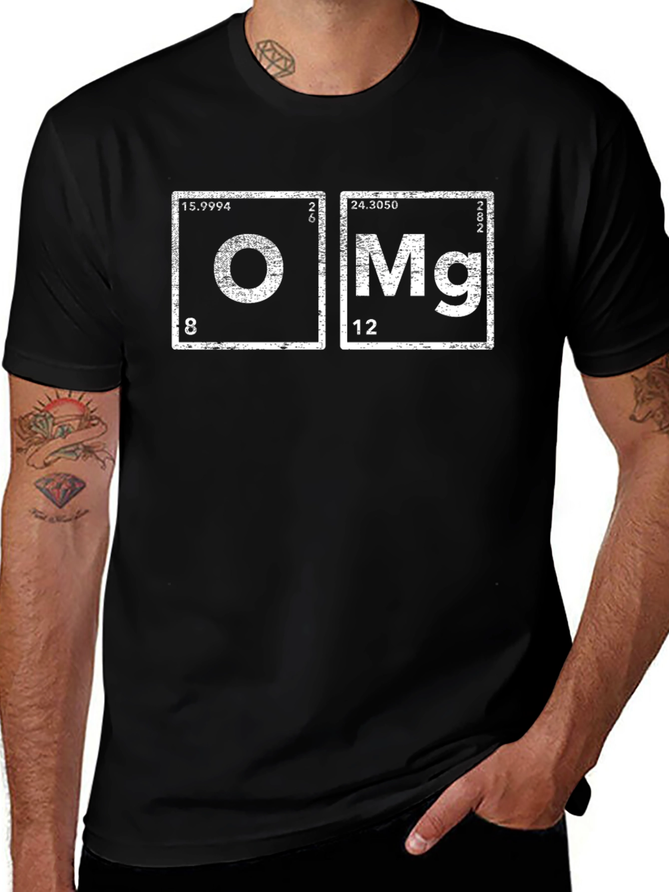 OMG Periodic Table T-Shirt: Chemistry Humor Tee