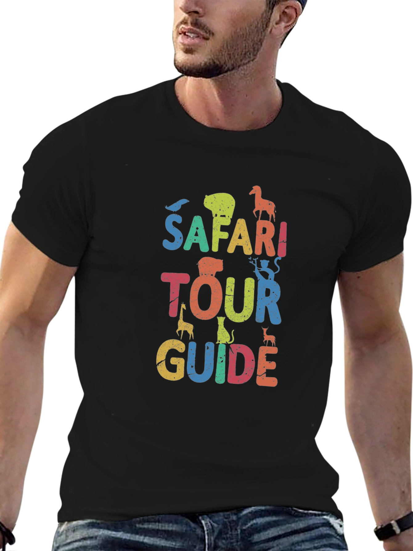 Safari Tour Guide Graphic T-Shirt