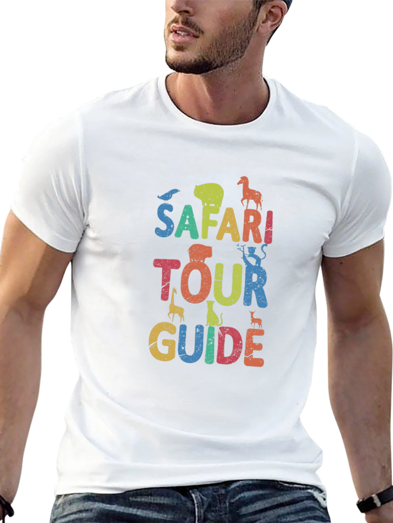 Safari Tour Guide Graphic T-Shirt