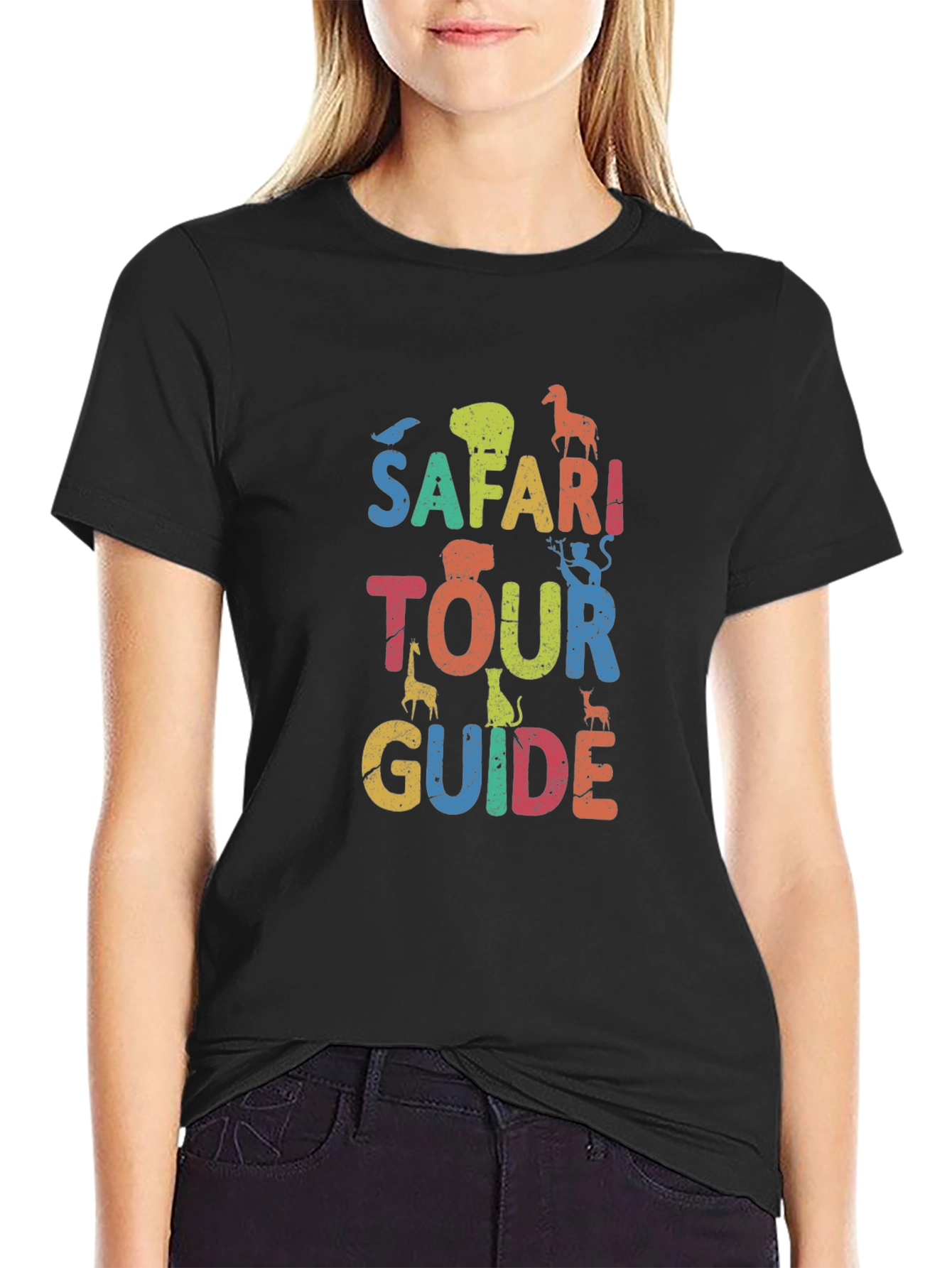 Safari Tour Guide Graphic T-Shirt