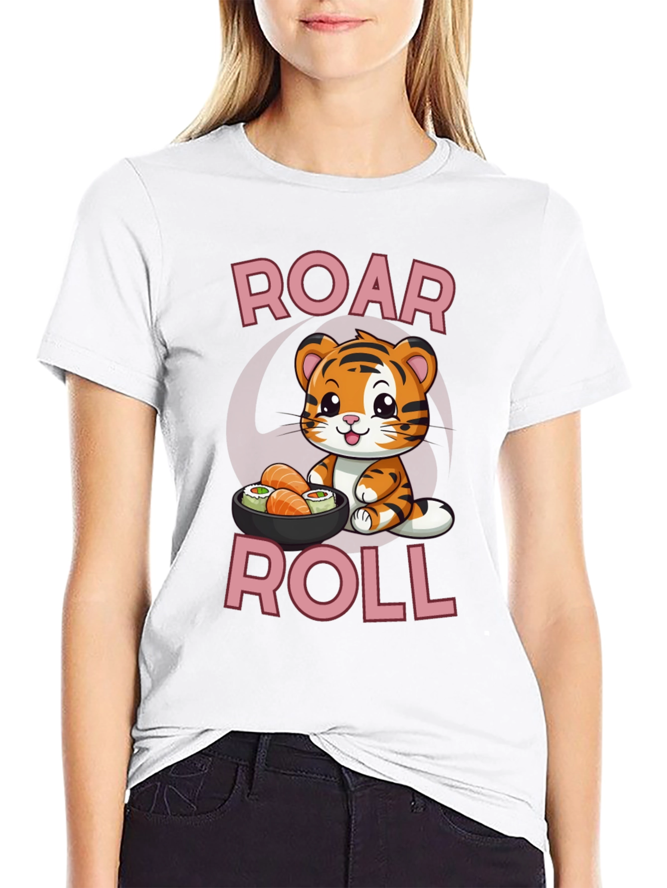 Roar Roll Sushi Tiger T-Shirt