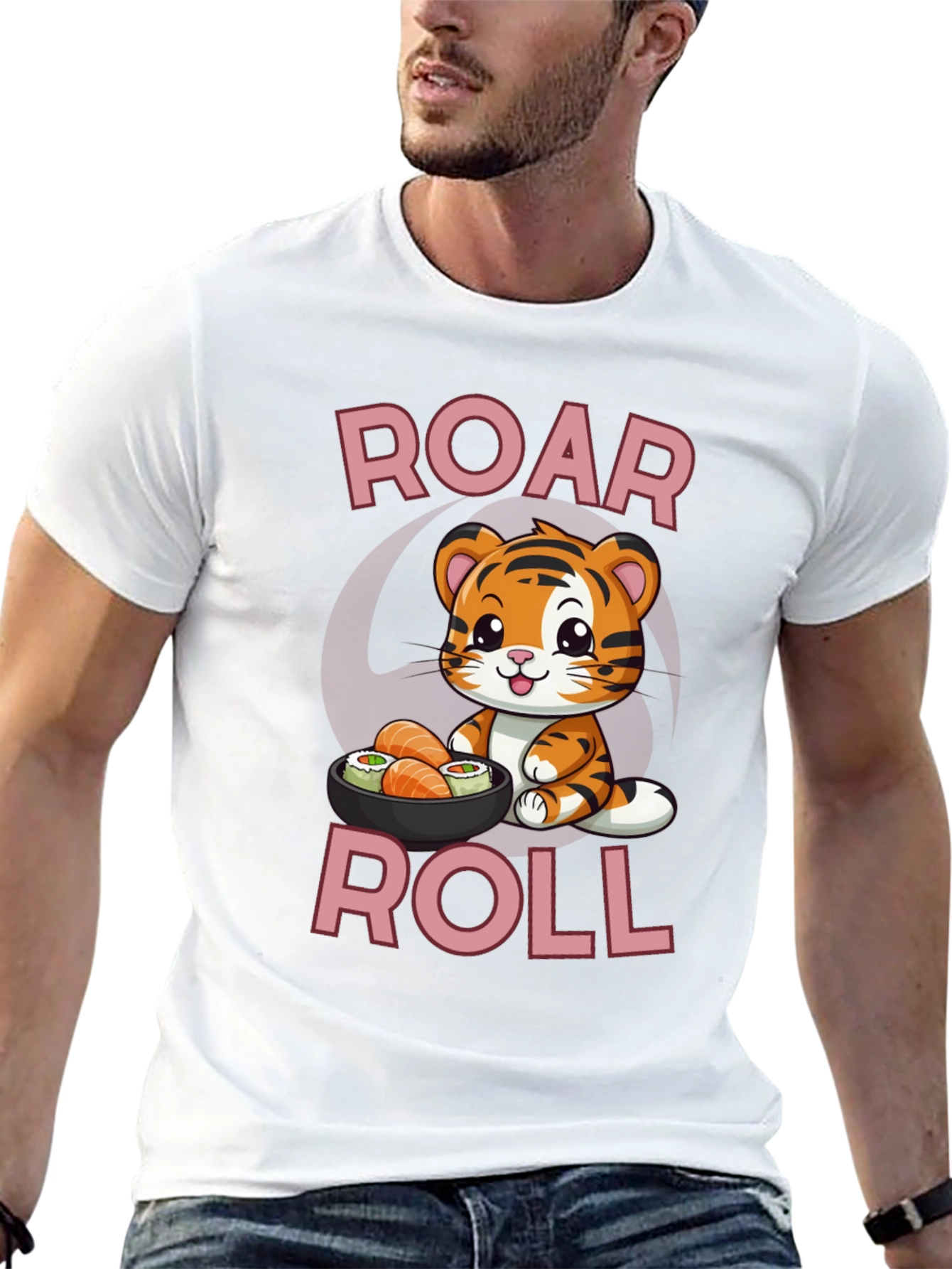 Roar Roll Sushi Tiger T-Shirt