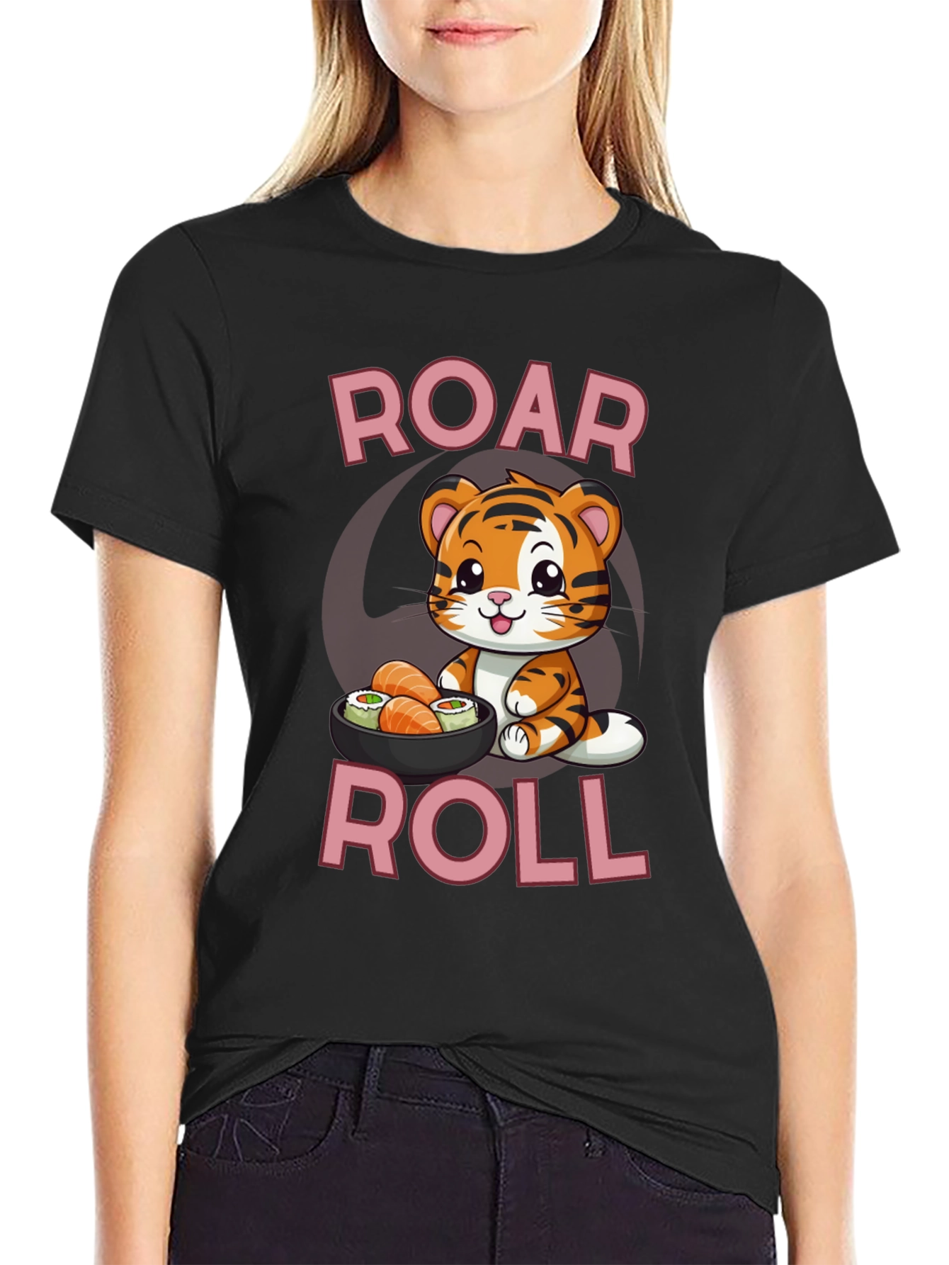 Roar Roll Sushi Tiger T-Shirt