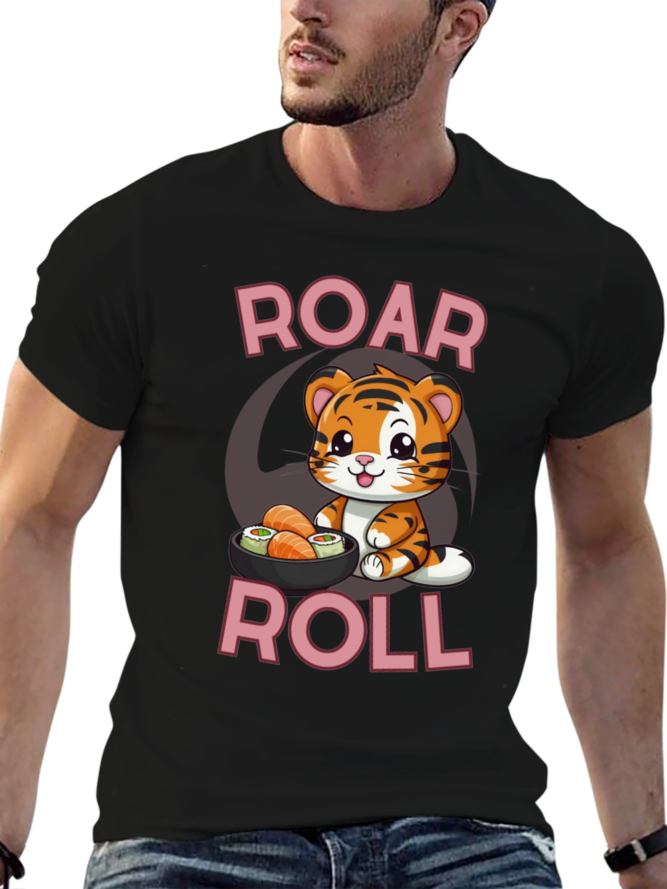 Roar Roll Sushi Tiger T-Shirt