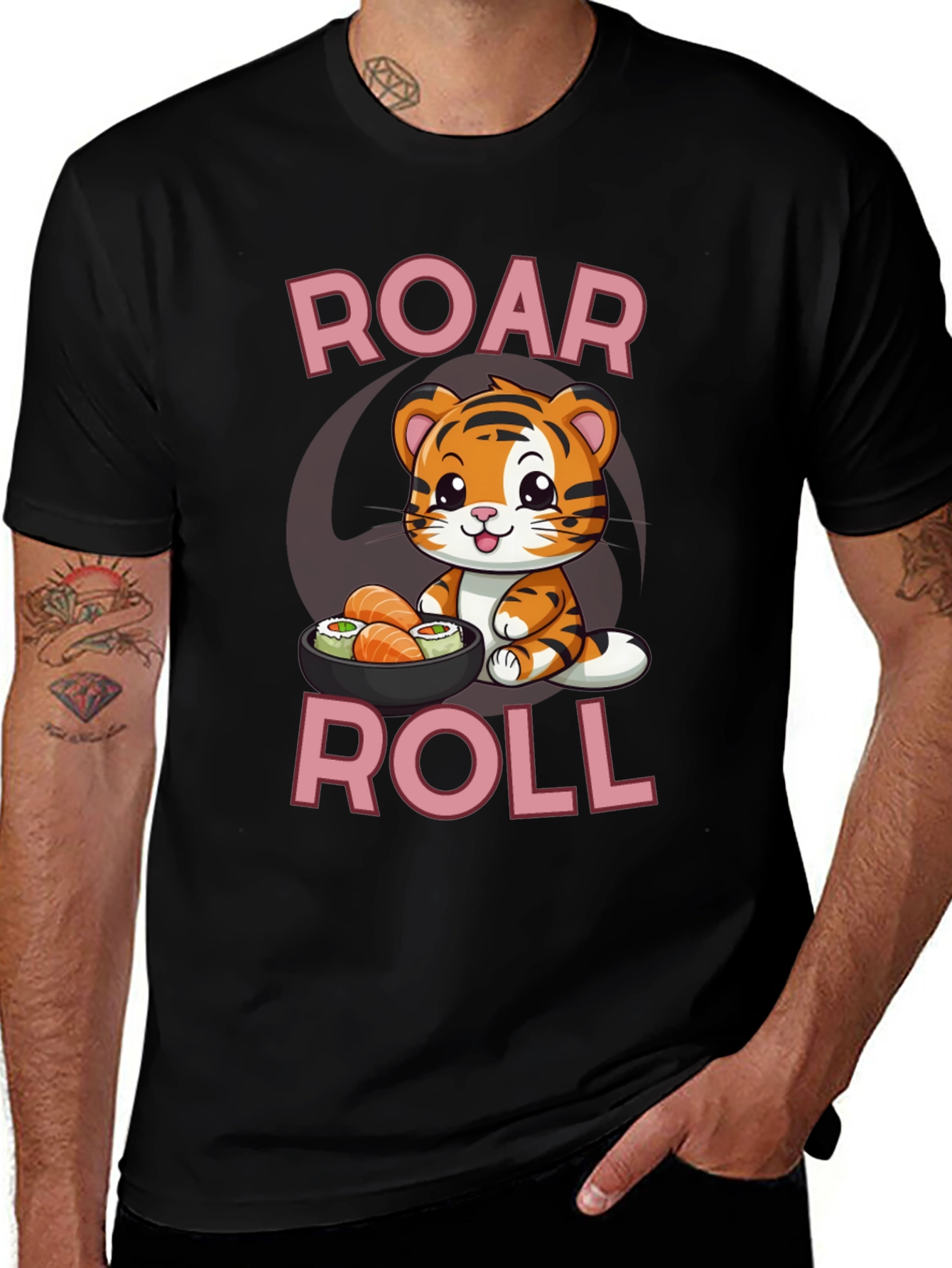 Roar Roll Sushi Tiger T-Shirt