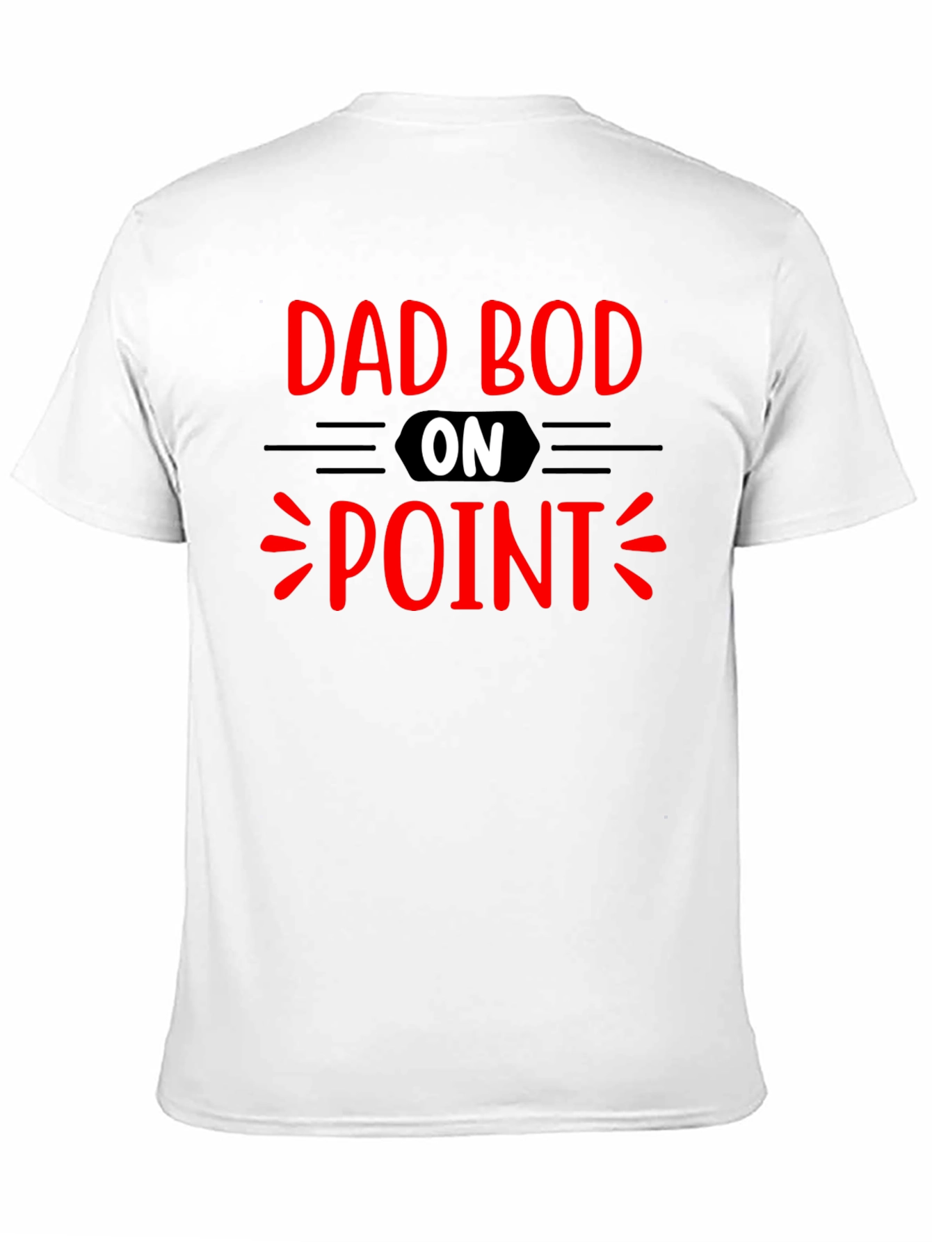 Dad Bod On Point Graphic T-Shirt - Black