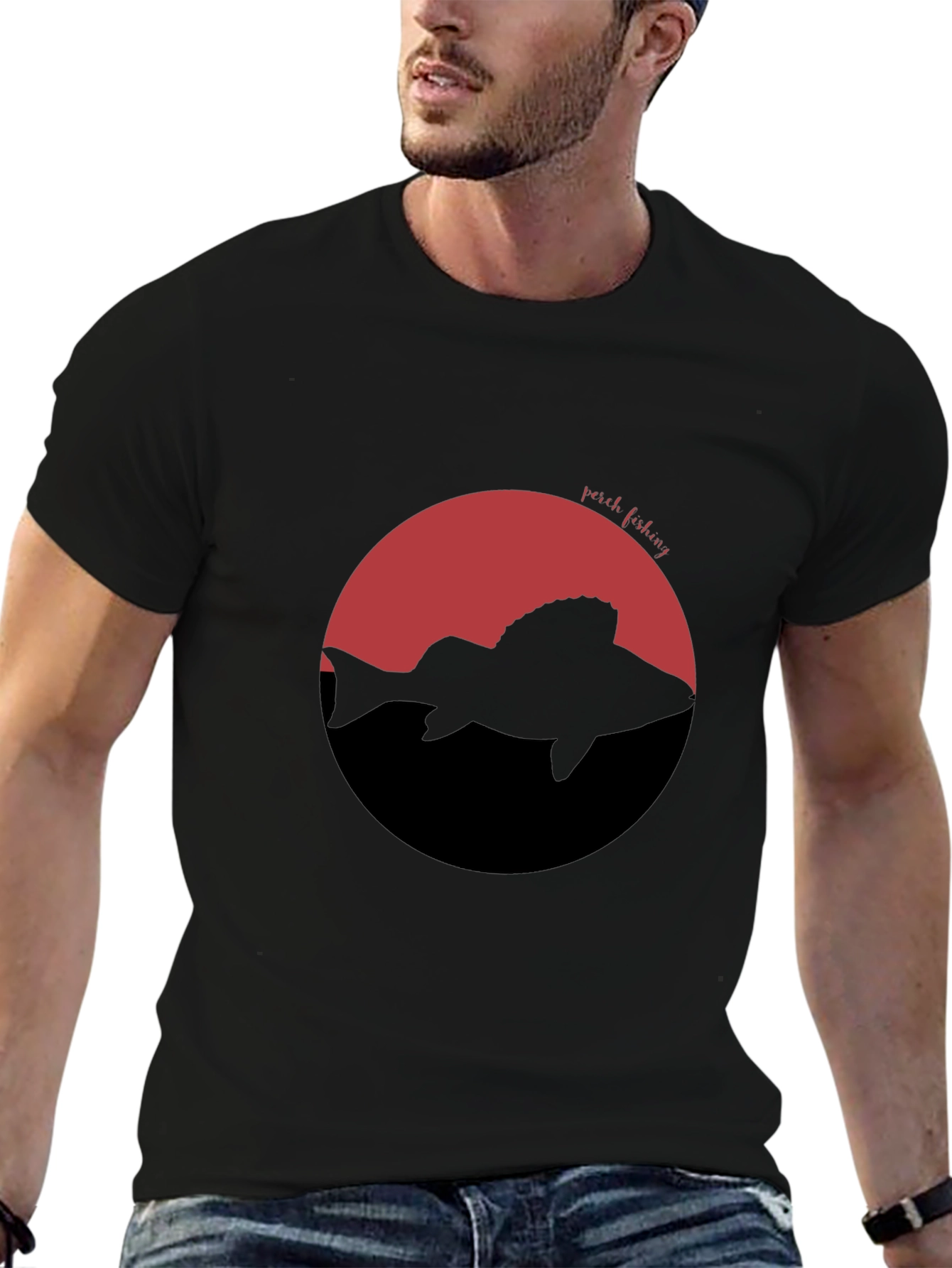 Perch Fishing Silhouette Tee - Anglers Apparel