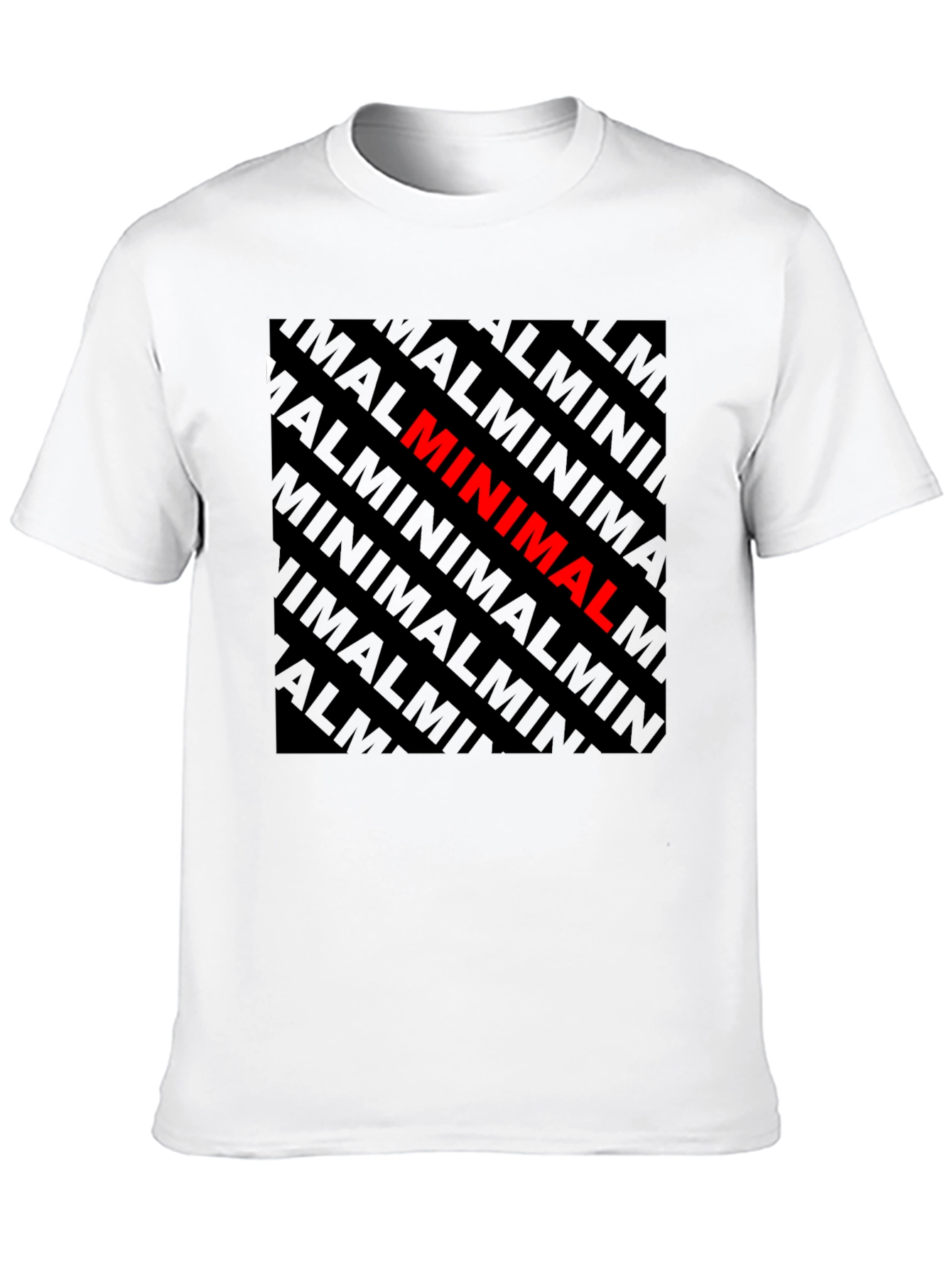 Minimalist Graphic Tee - Black Cotton T-Shirt