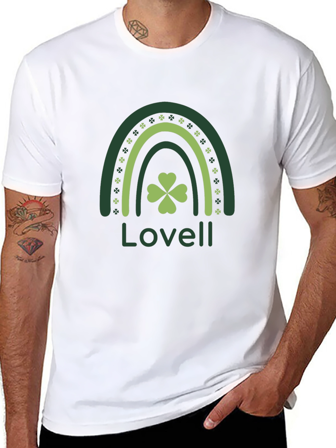 St. Patricks Day Clover Rainbow T-Shirt