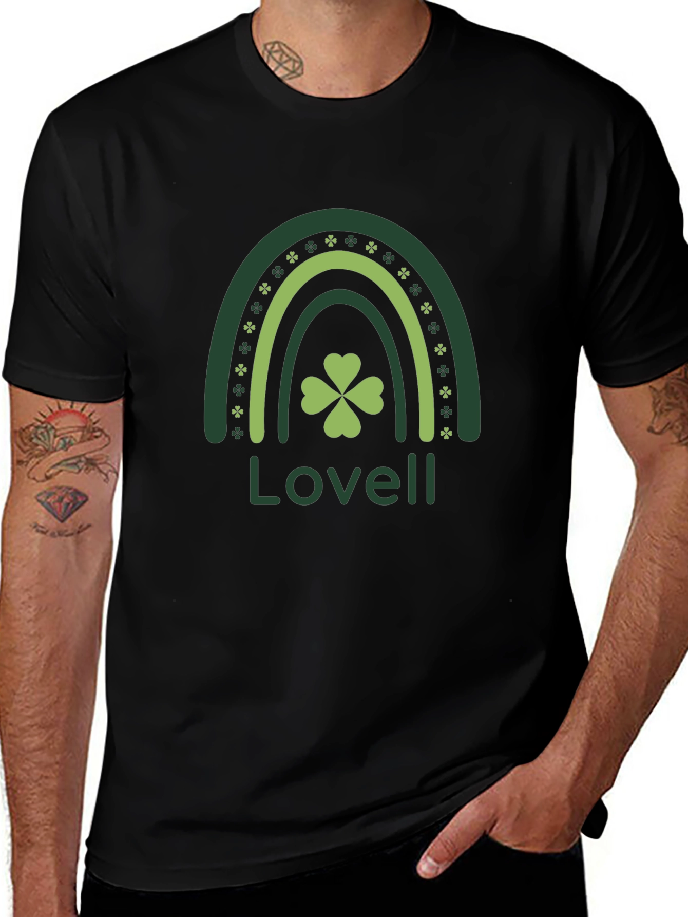 St. Patricks Day Clover Rainbow T-Shirt