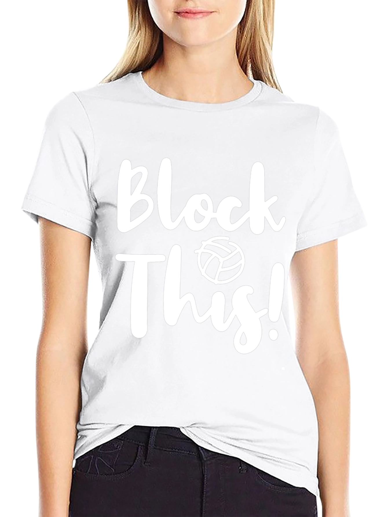 Block This! Volleyball Graphic T-Shirt