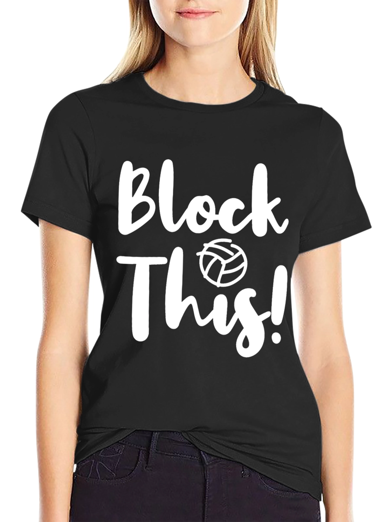 Block This! Volleyball Graphic T-Shirt